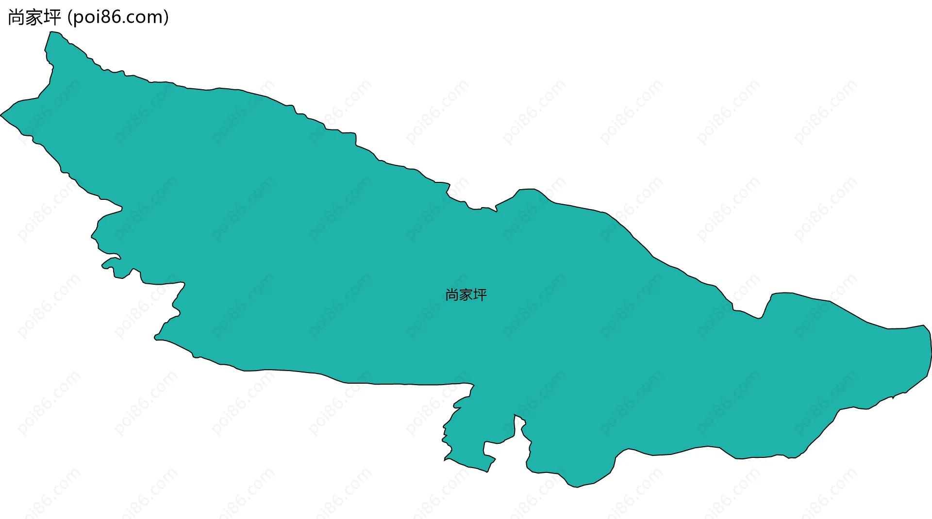 尚家坪边界地图