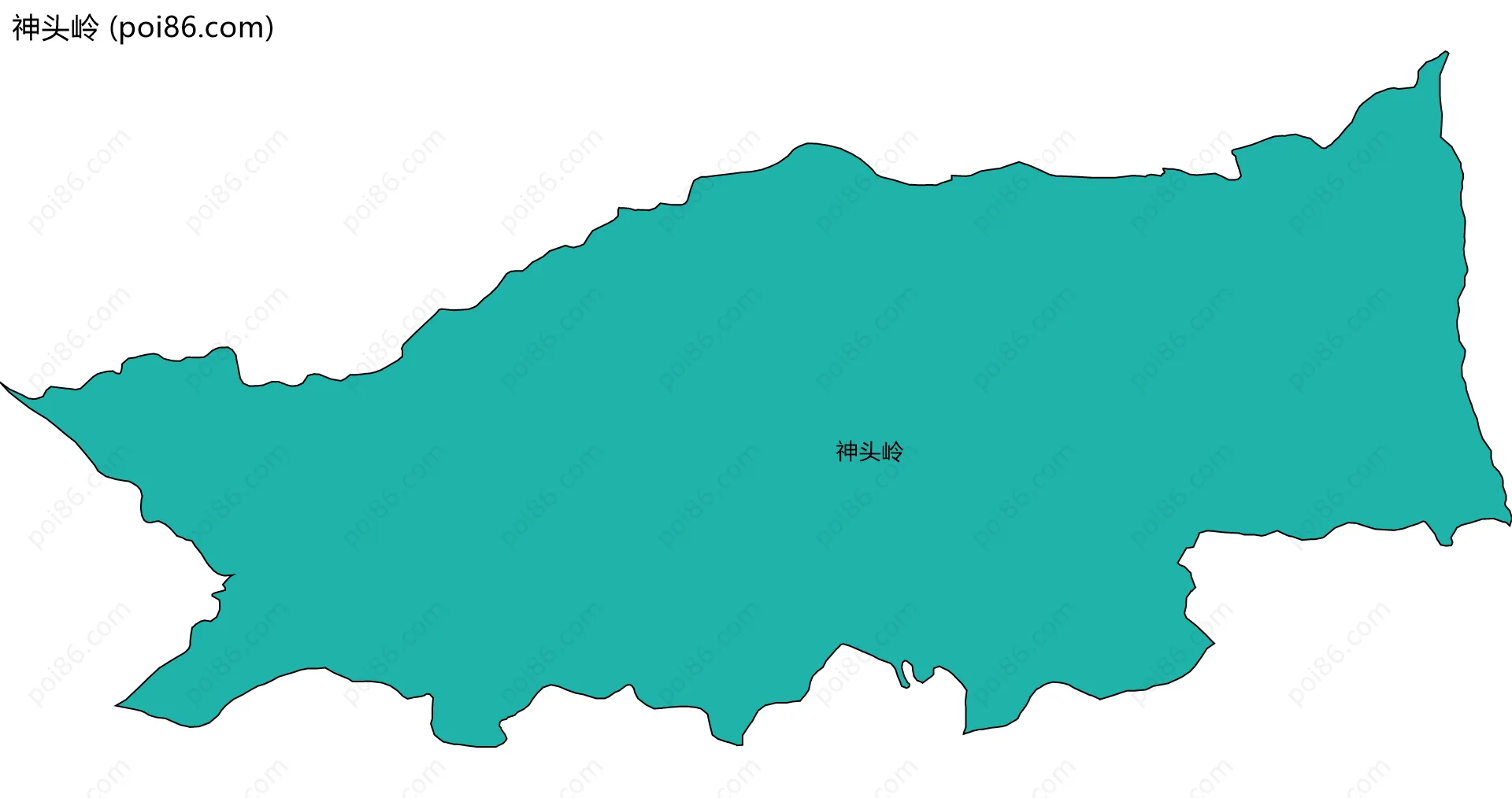 神头岭边界地图