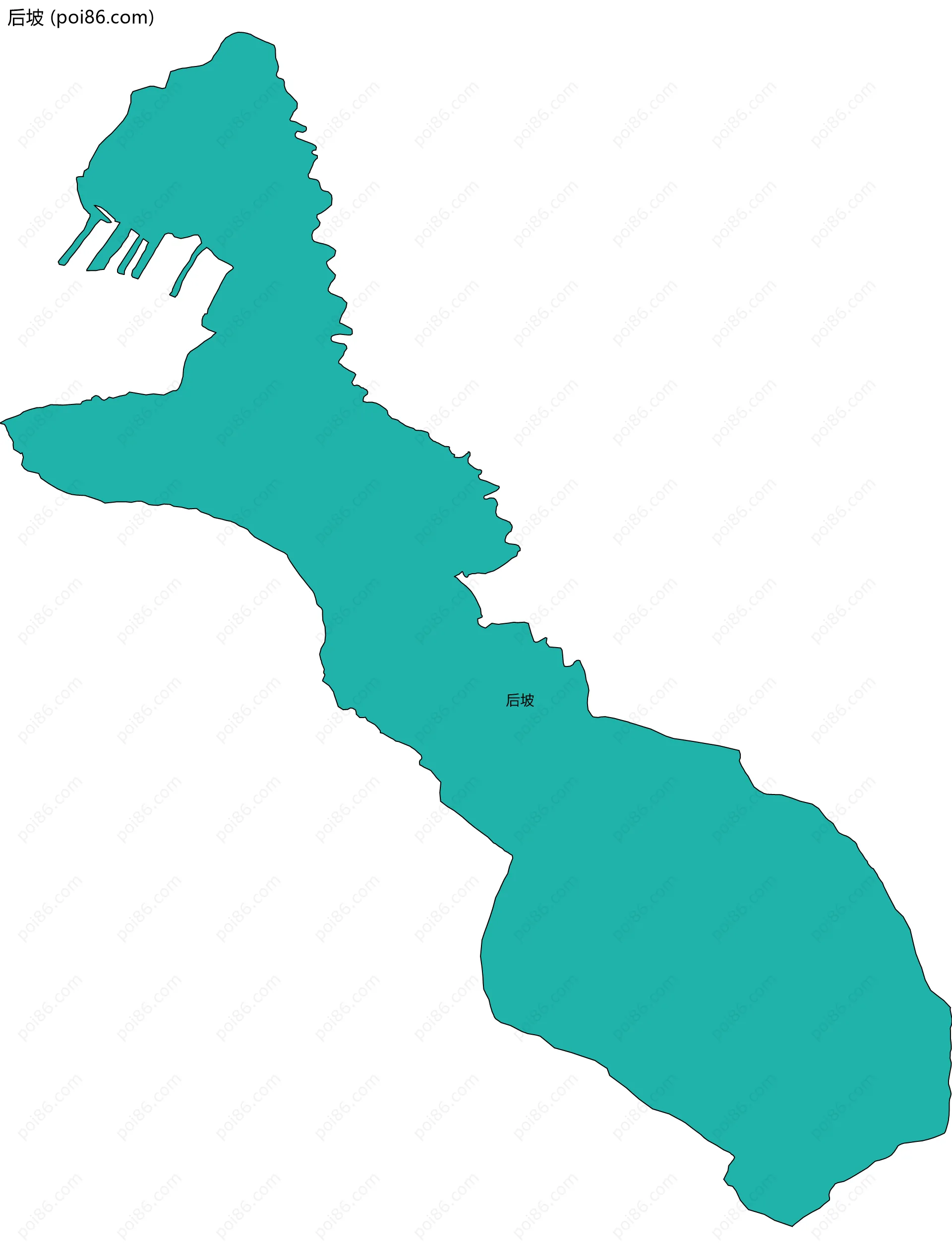 后坡边界地图