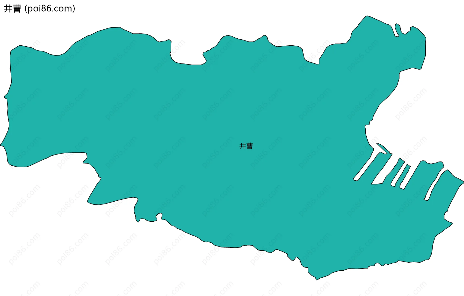 井曹边界地图