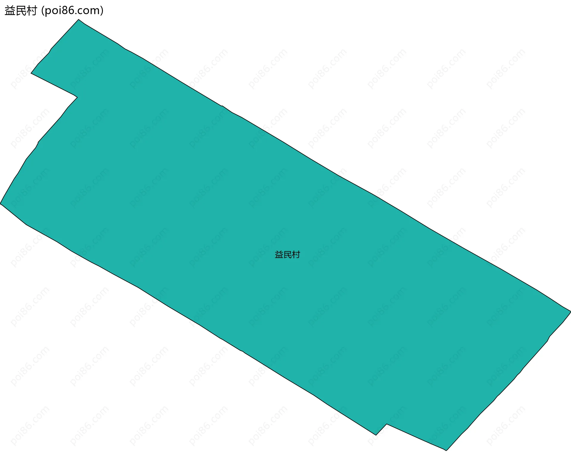 益民村边界地图