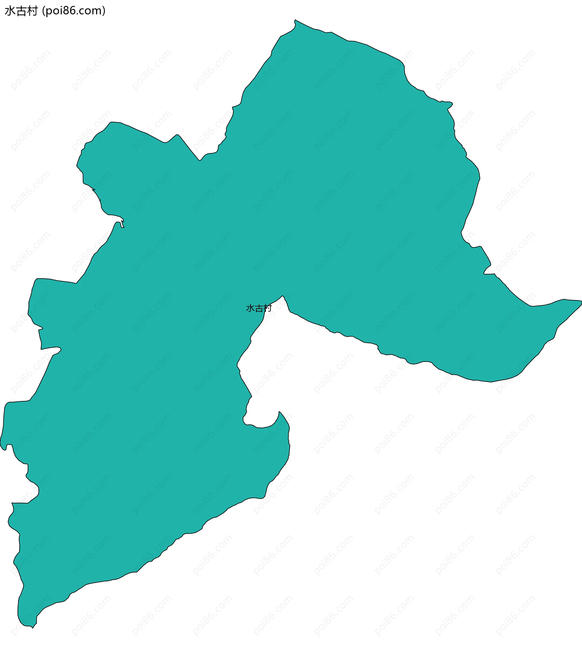 水古村边界地图