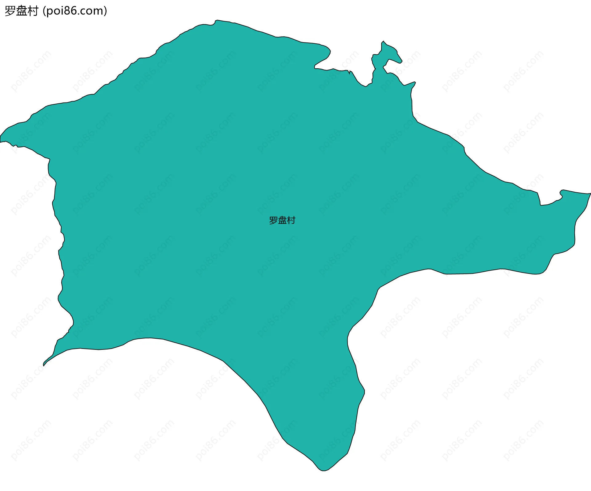 罗盘村边界地图