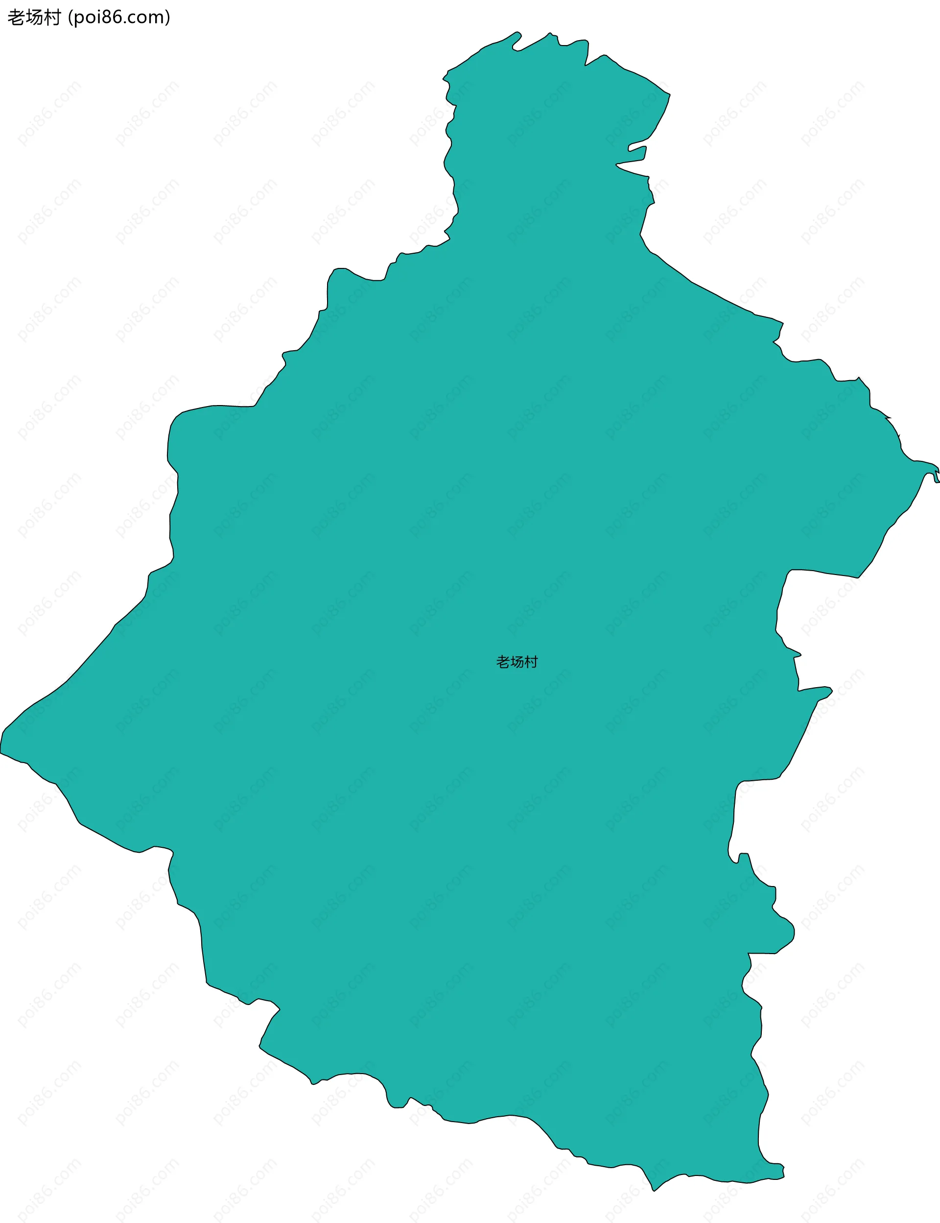 老场村边界地图