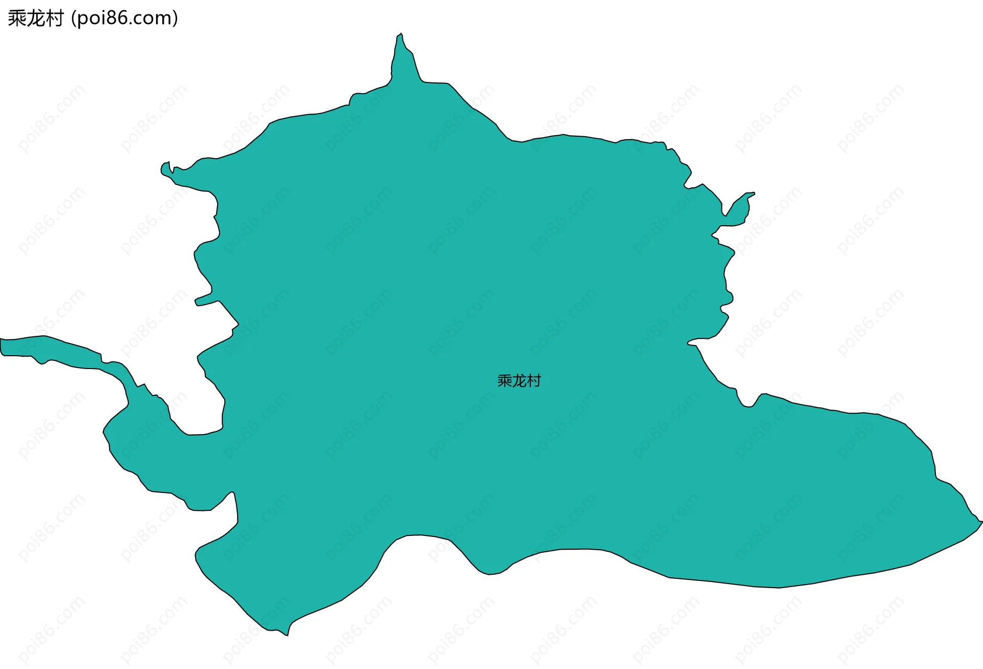乘龙村边界地图