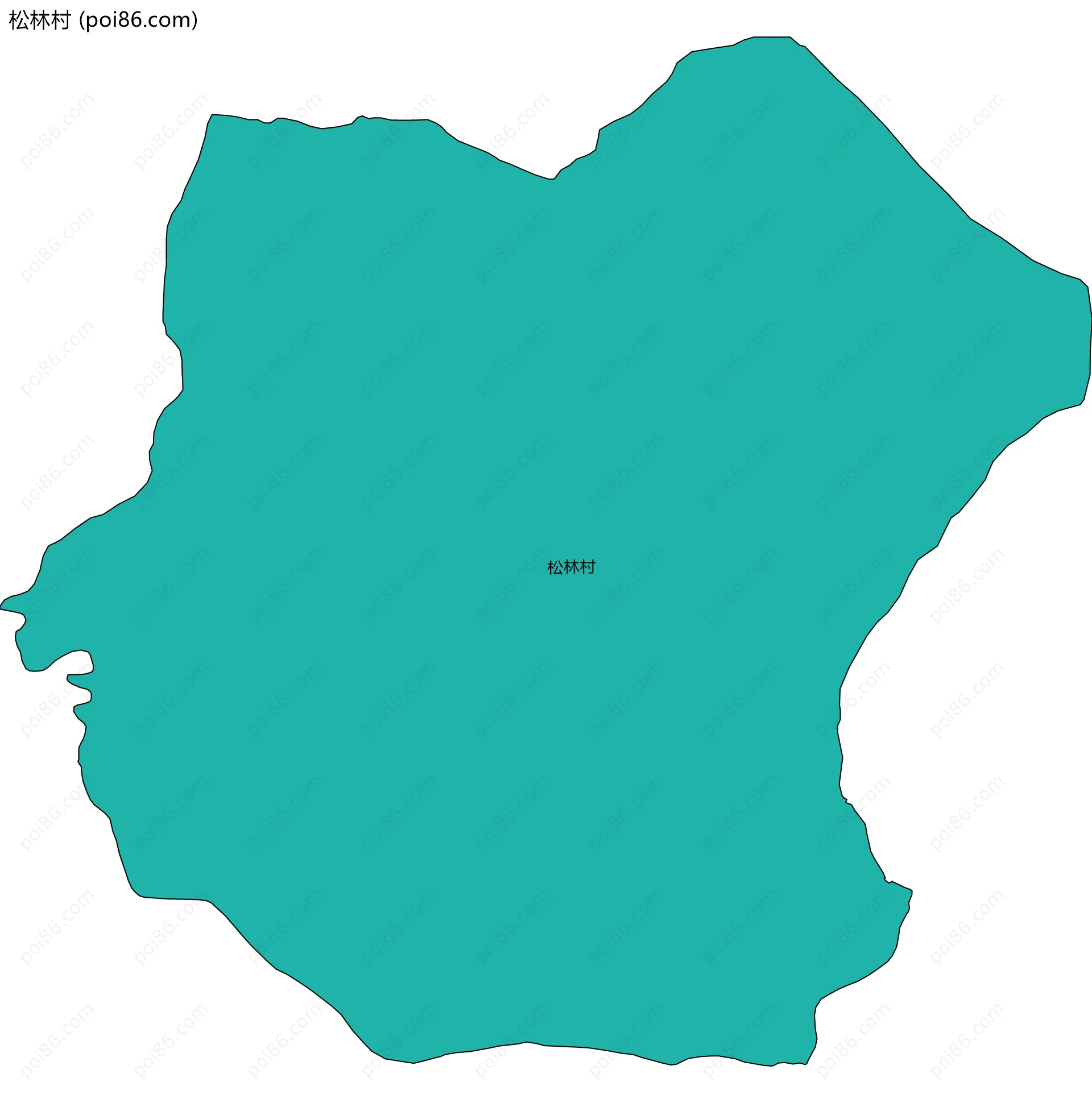 松林村边界地图