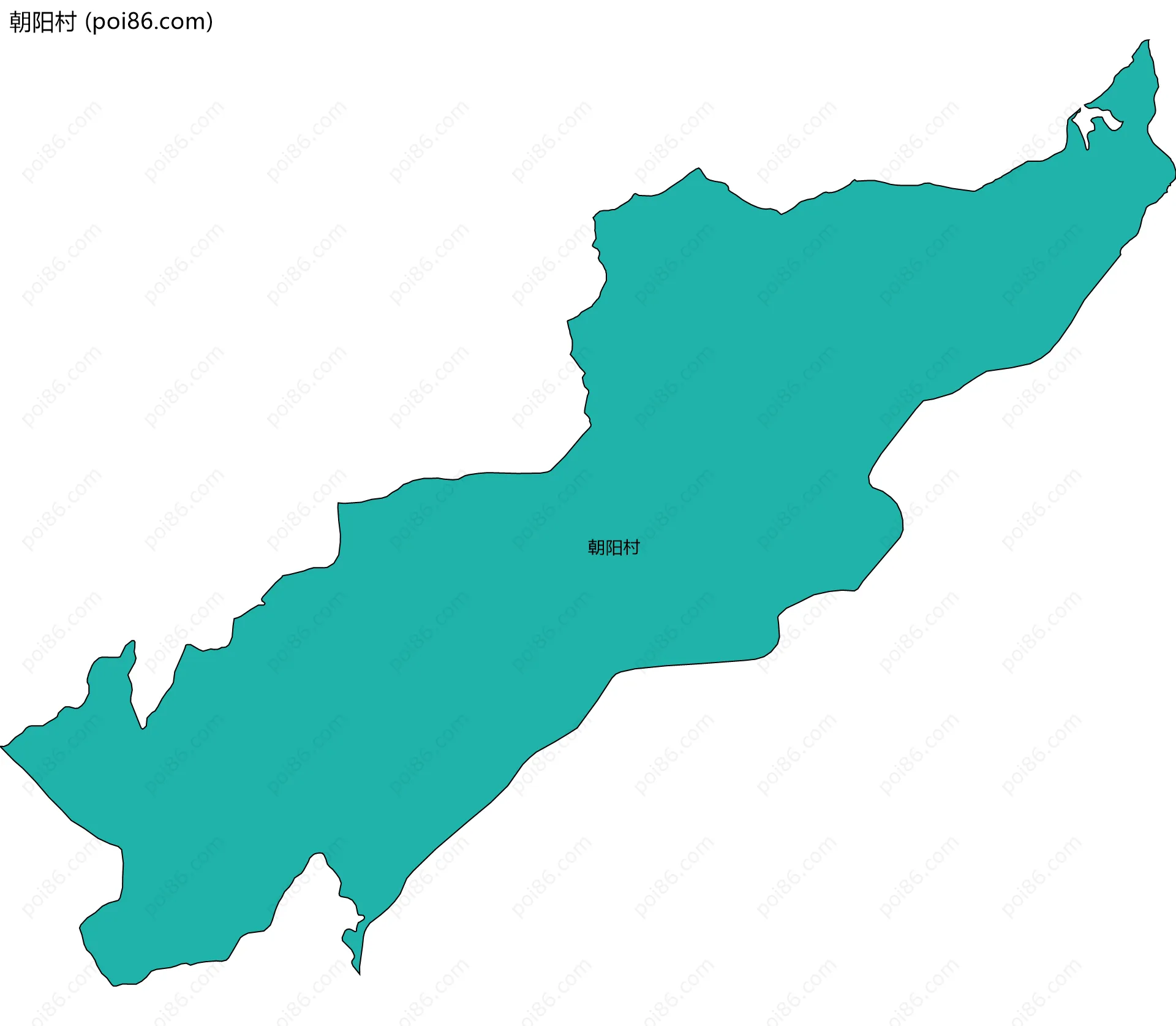 朝阳村边界地图