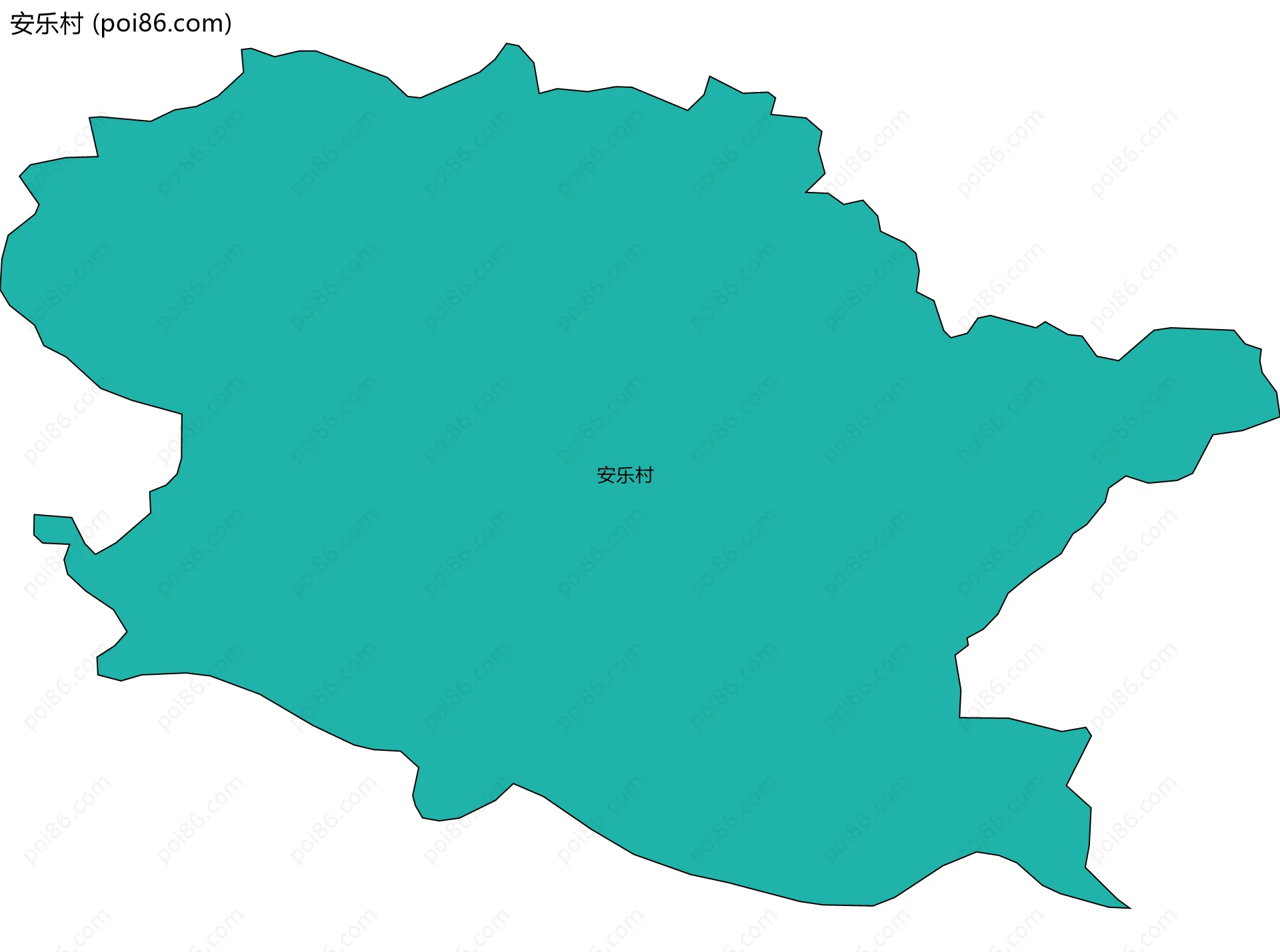 安乐村边界地图