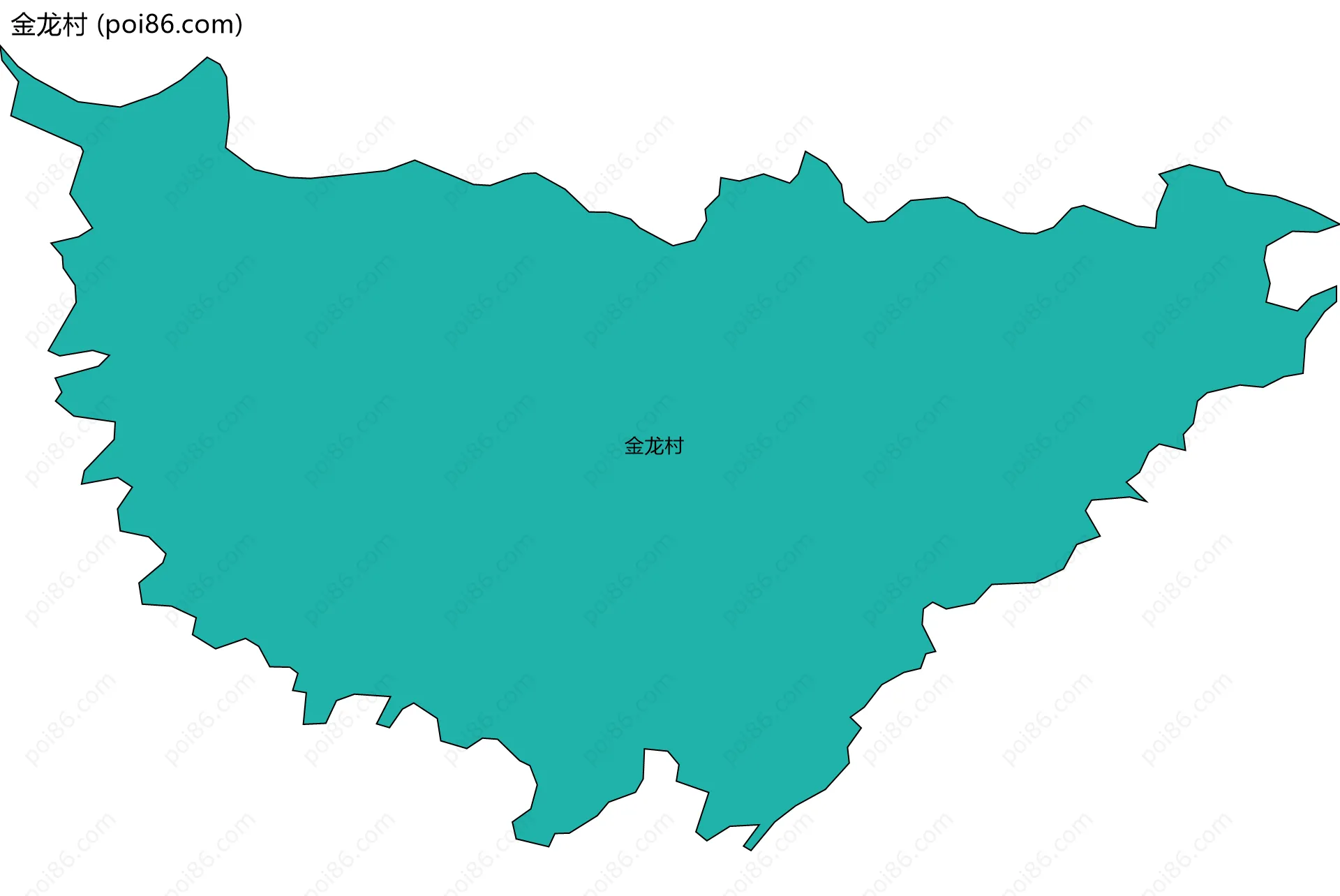 金龙村边界地图