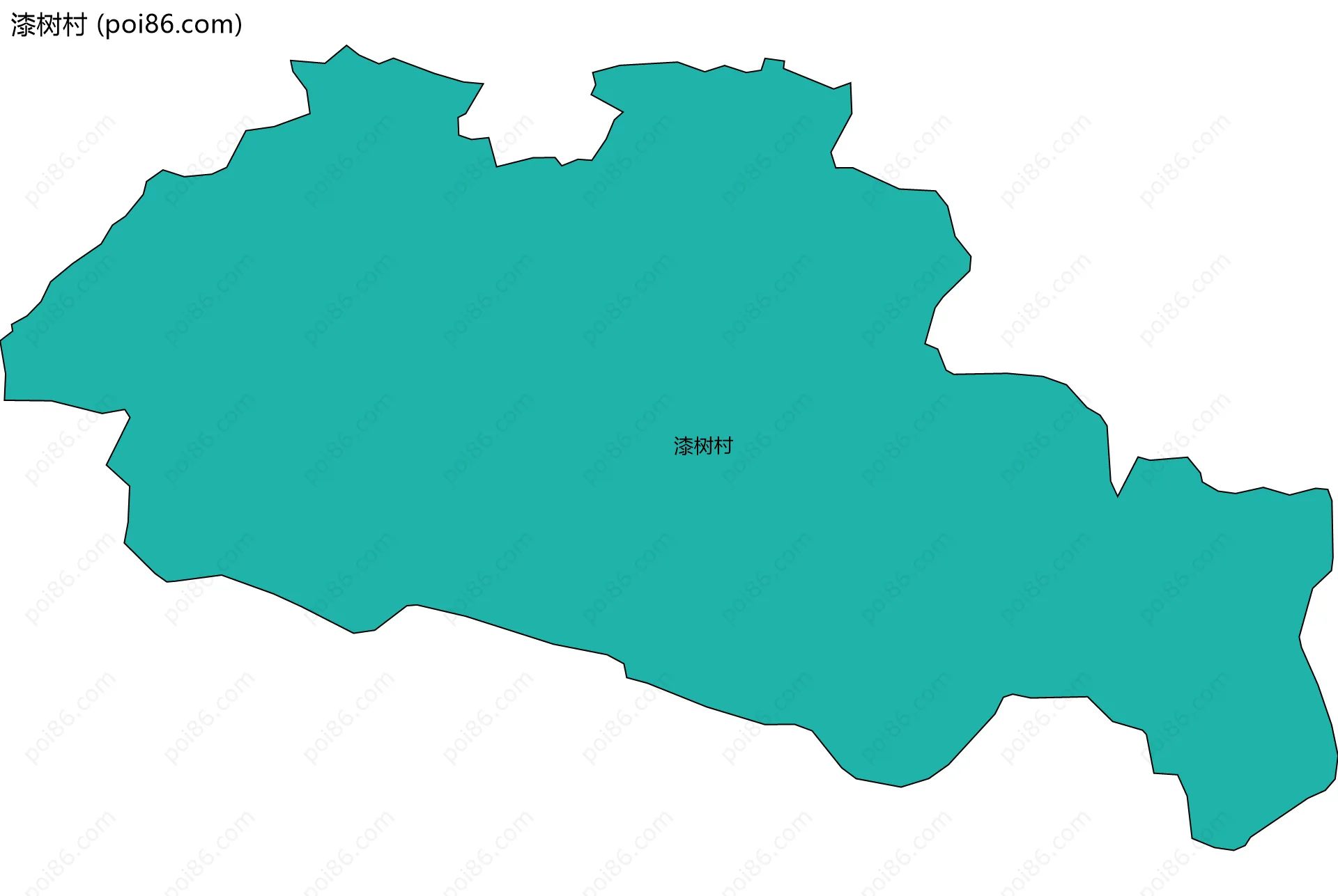 漆树村边界地图