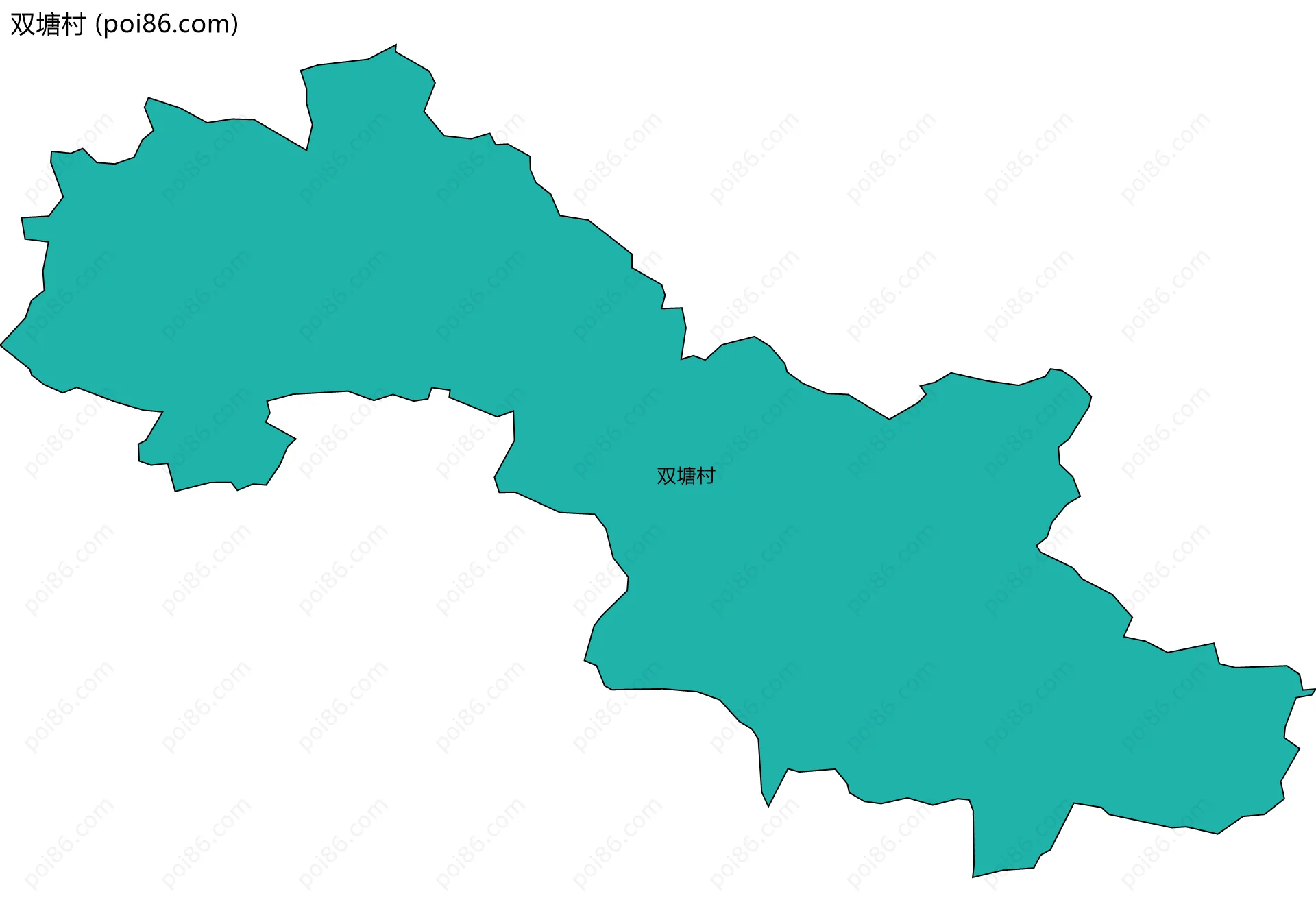 双塘村边界地图