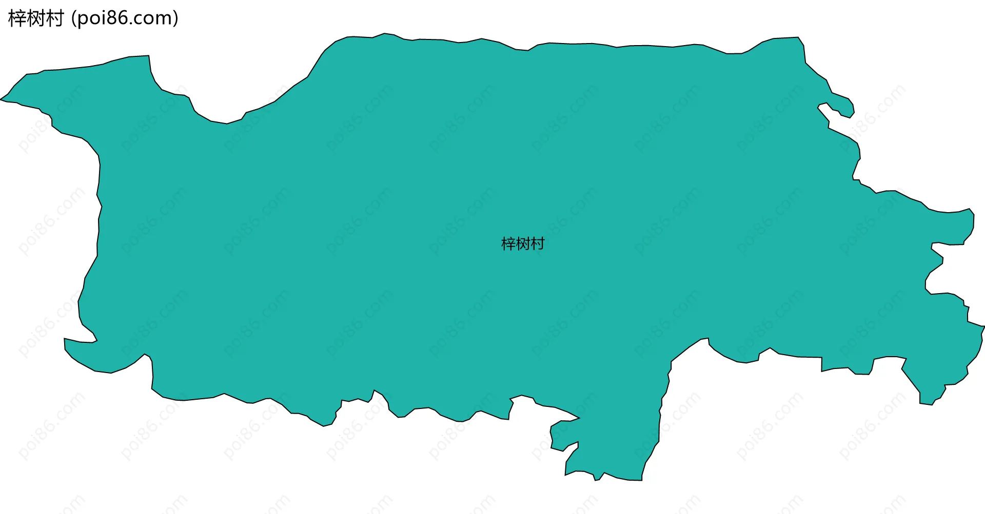 梓树村边界地图