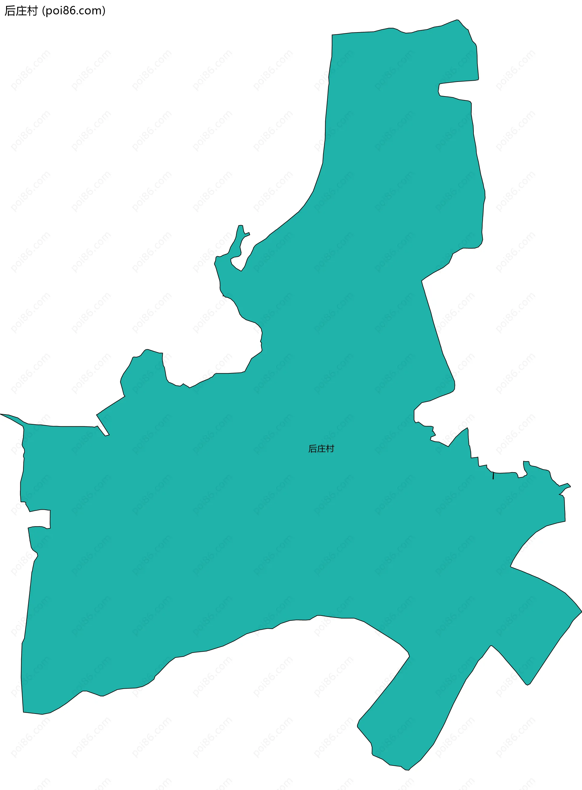 后庄村边界地图