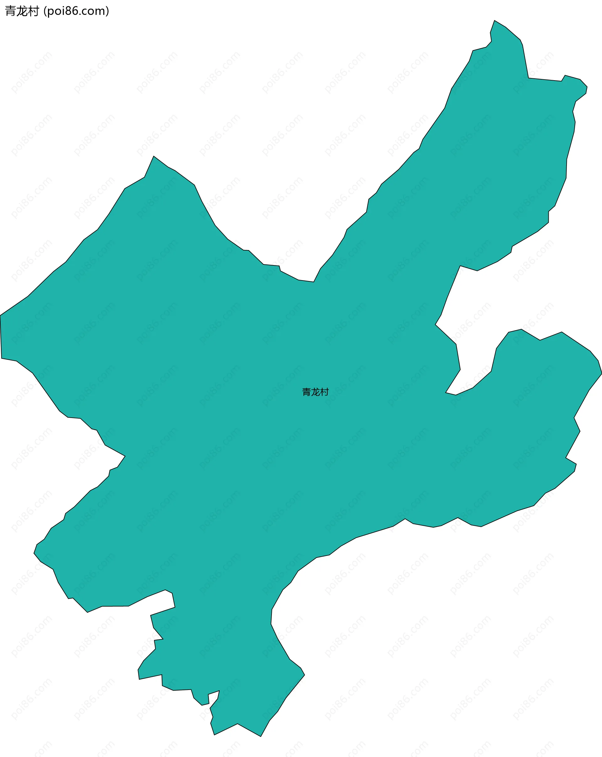 青龙村边界地图