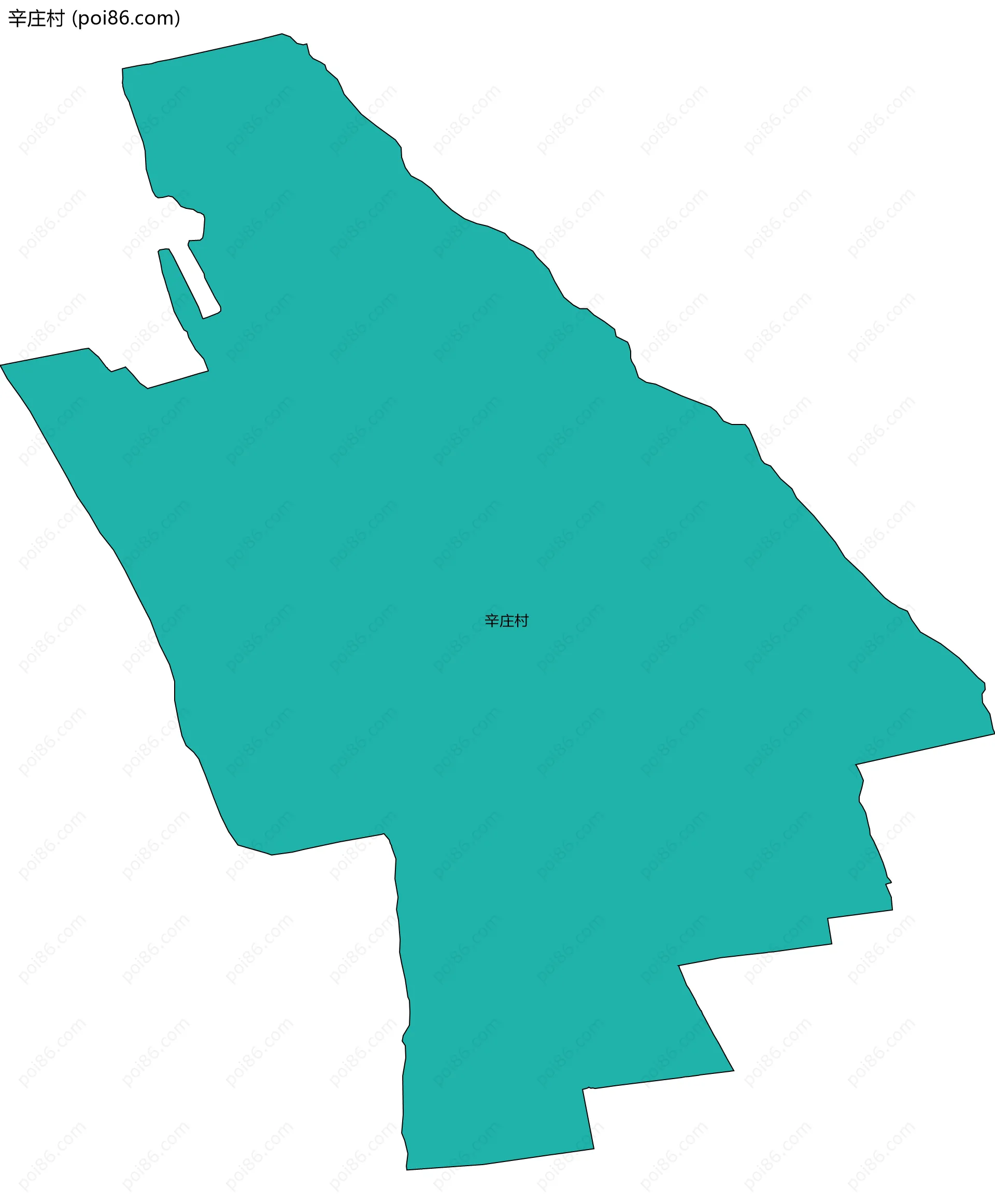 辛庄村边界地图