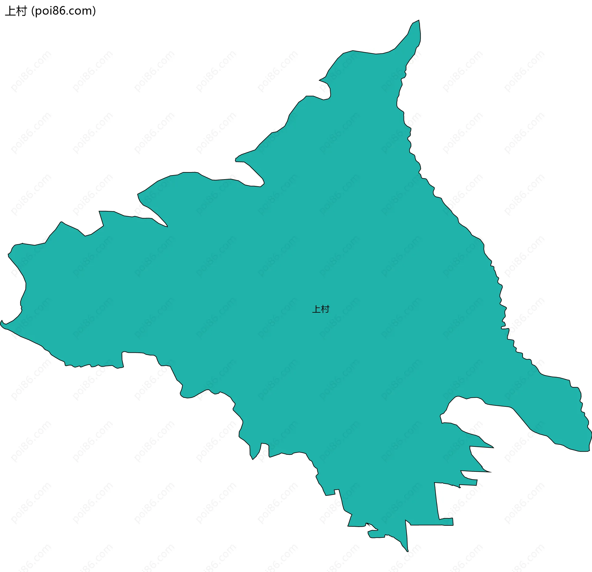 上村边界地图