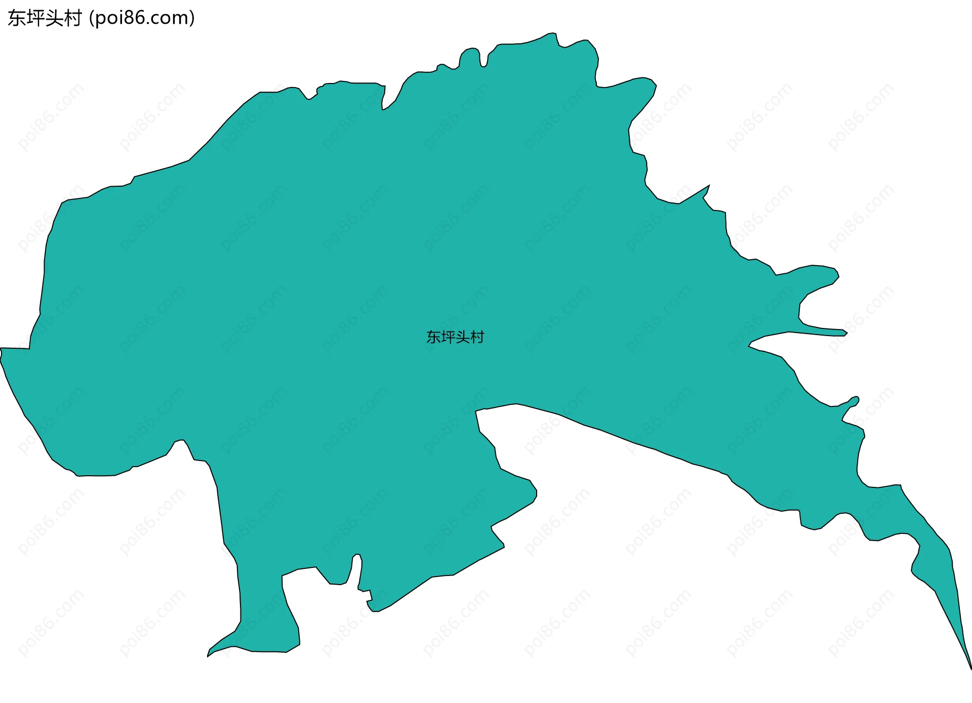 东坪头村边界地图