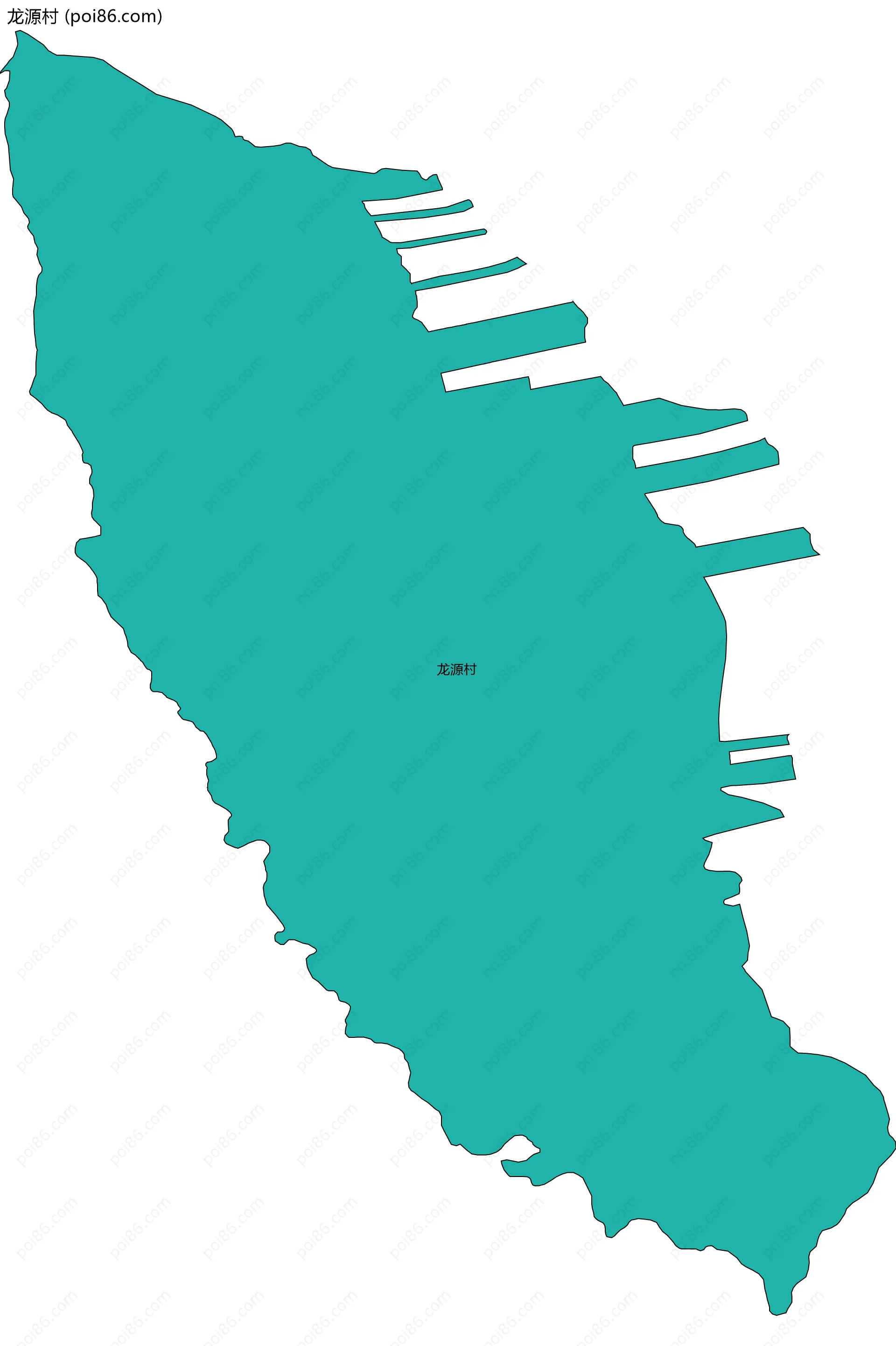 龙源村边界地图