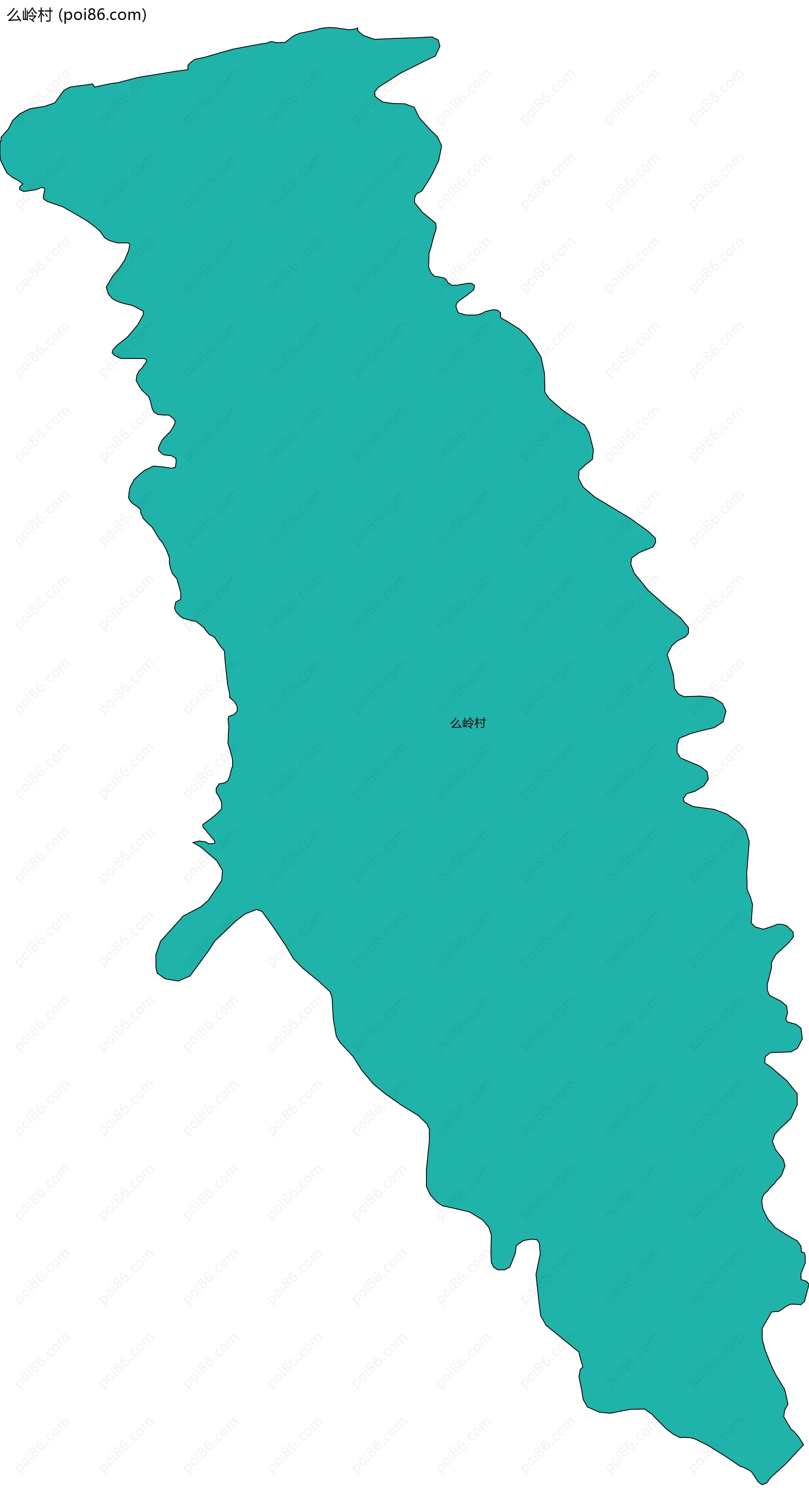 么岭村边界地图