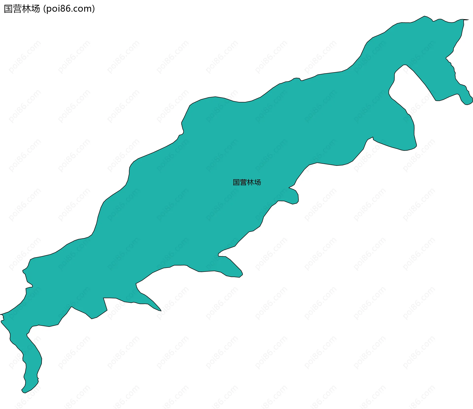 国营林场边界地图