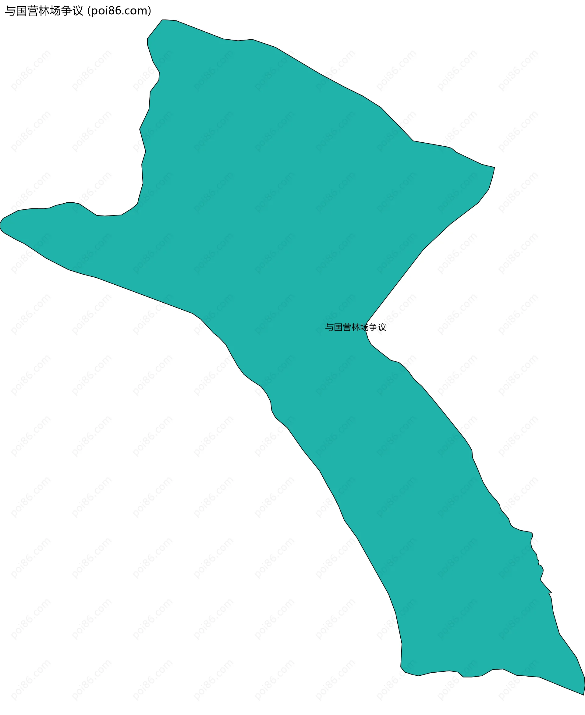 与国营林场争议边界地图