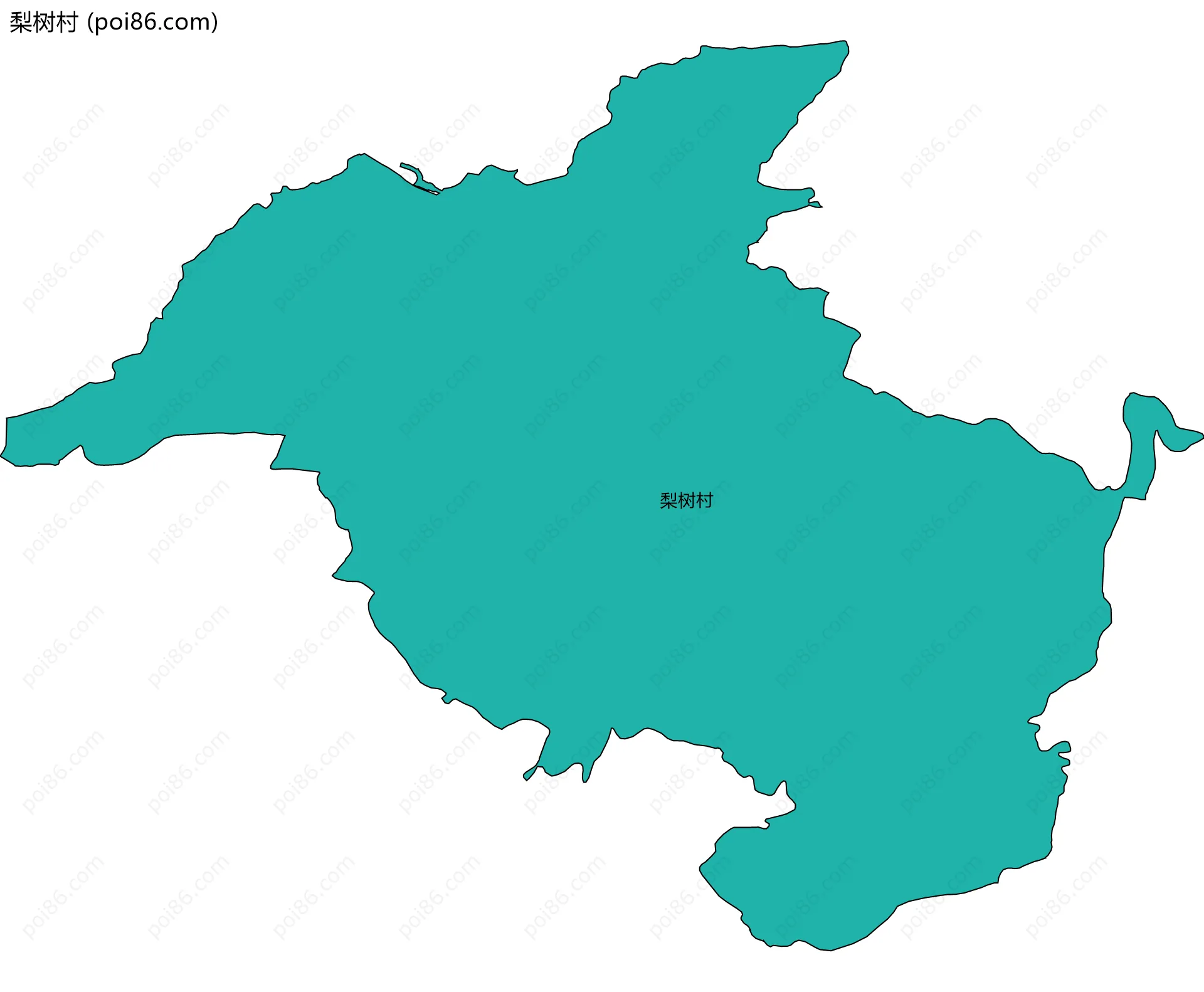 梨树村边界地图