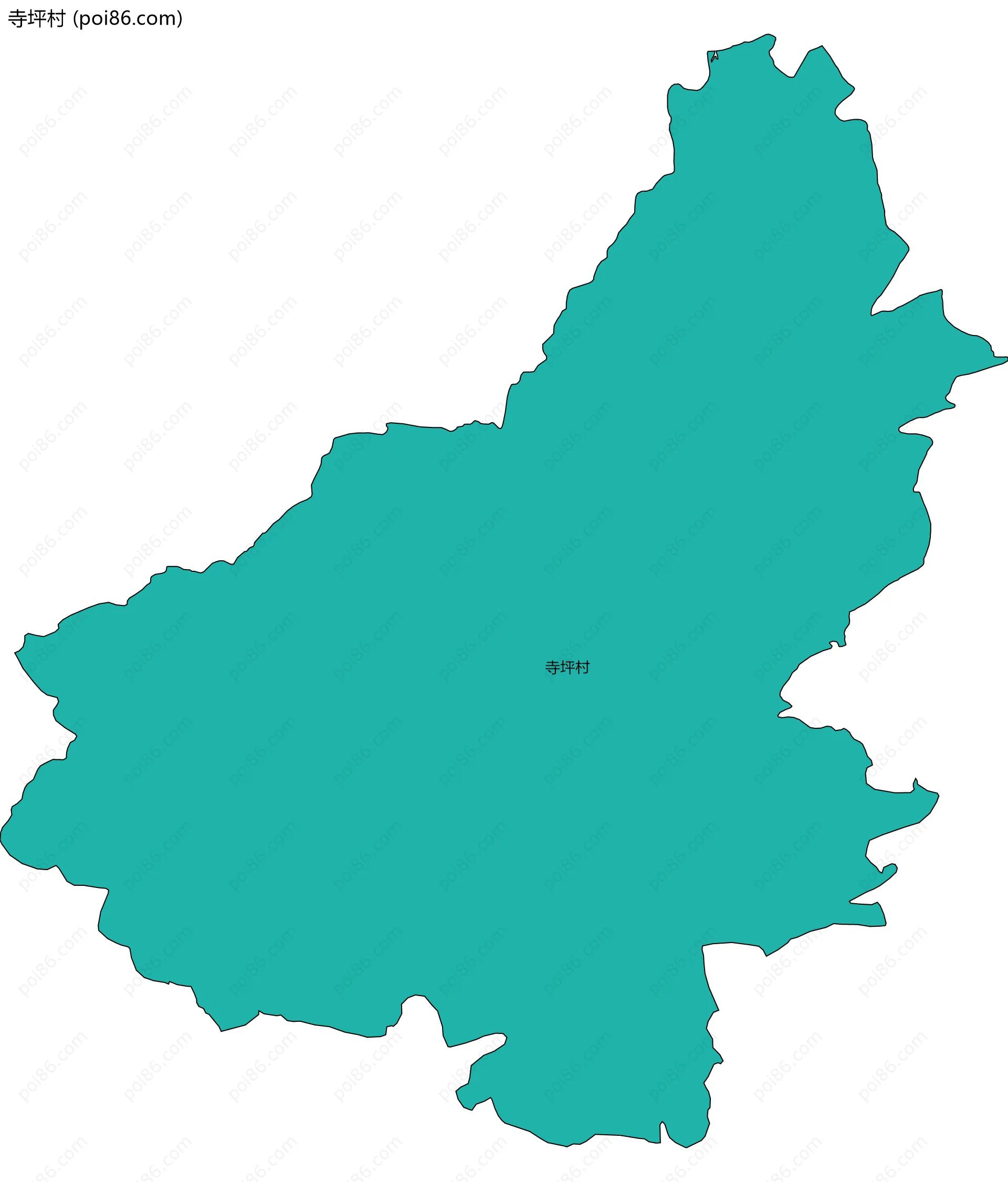 寺坪村边界地图