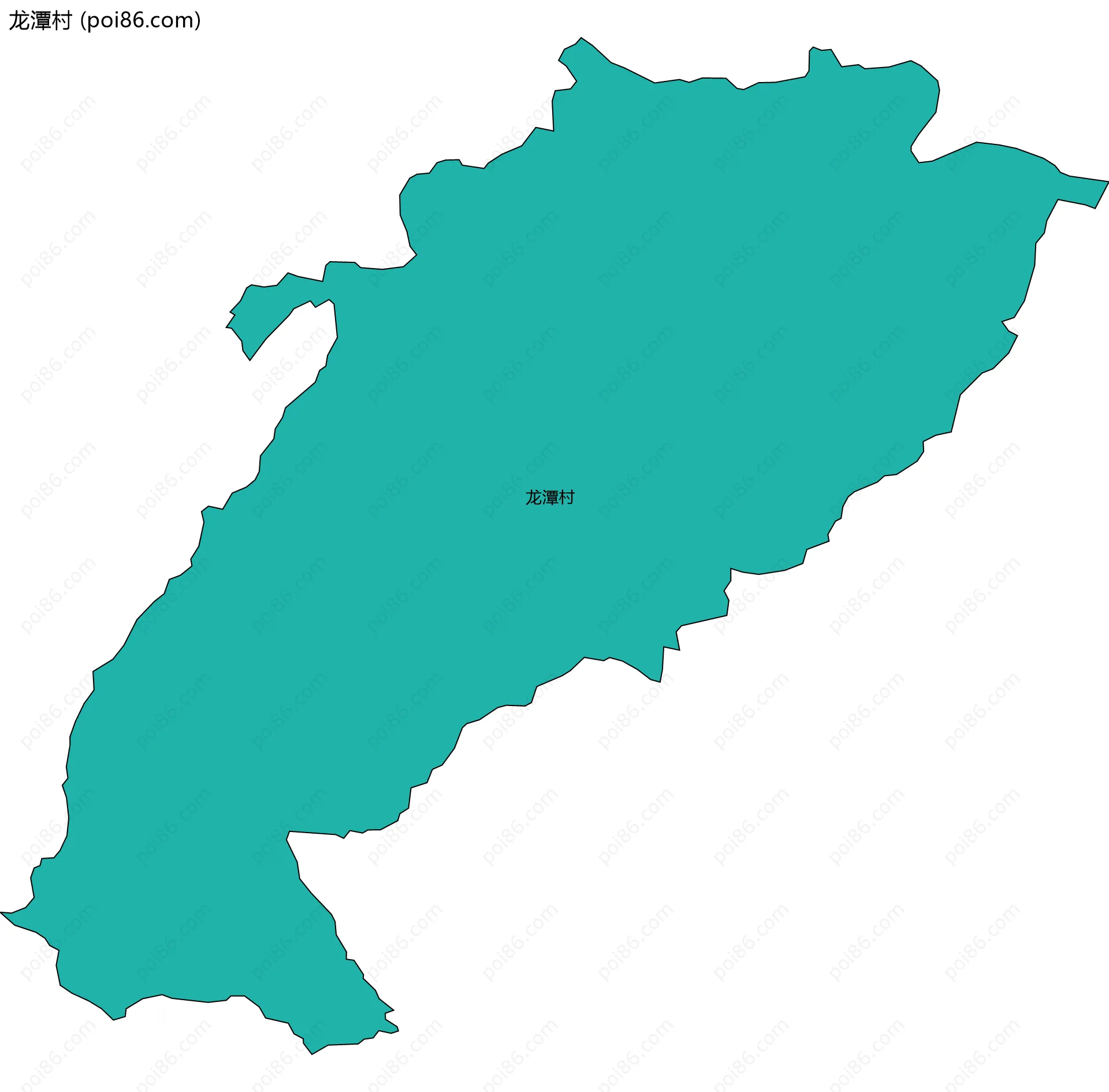 龙潭村边界地图