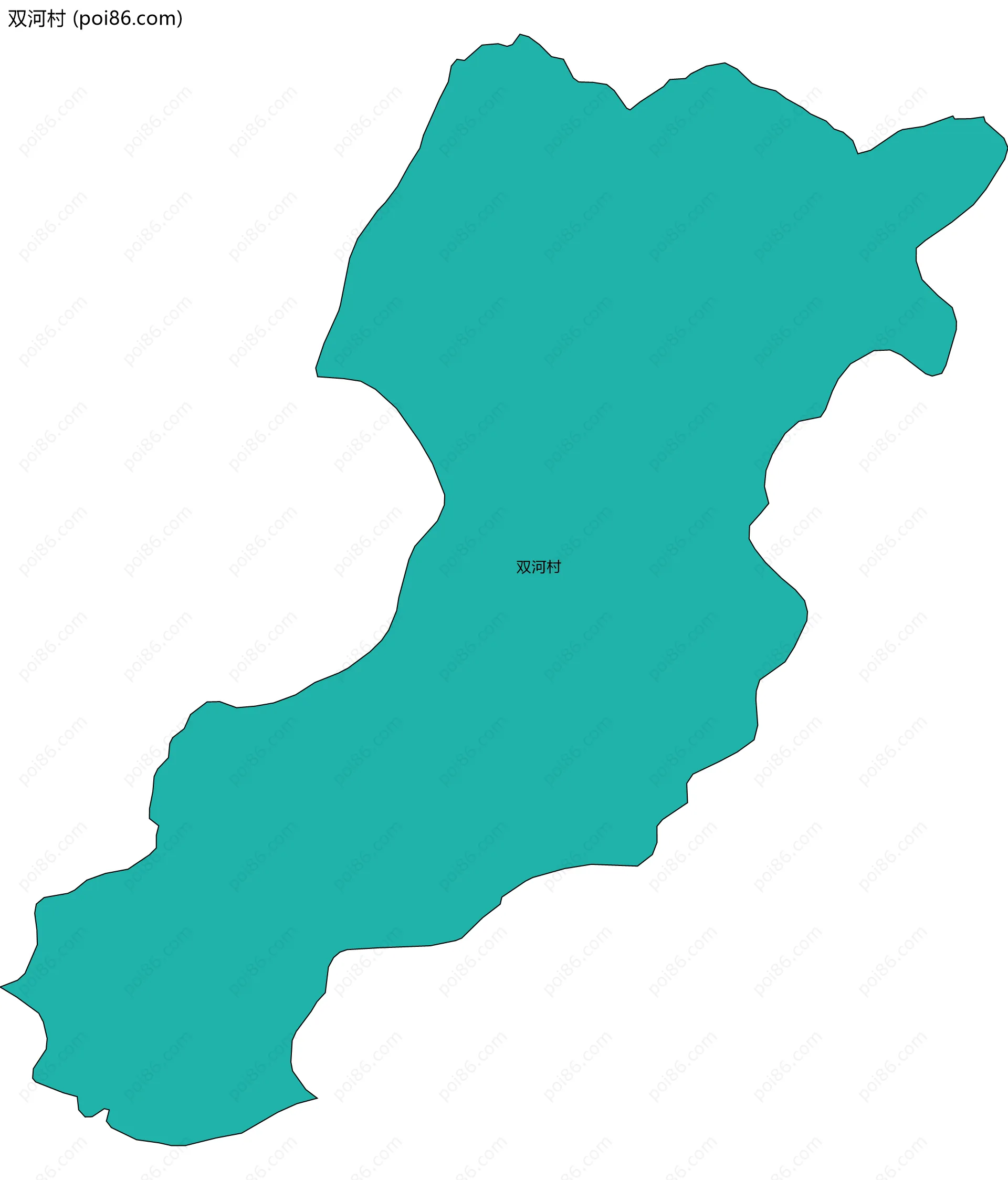 双河村边界地图