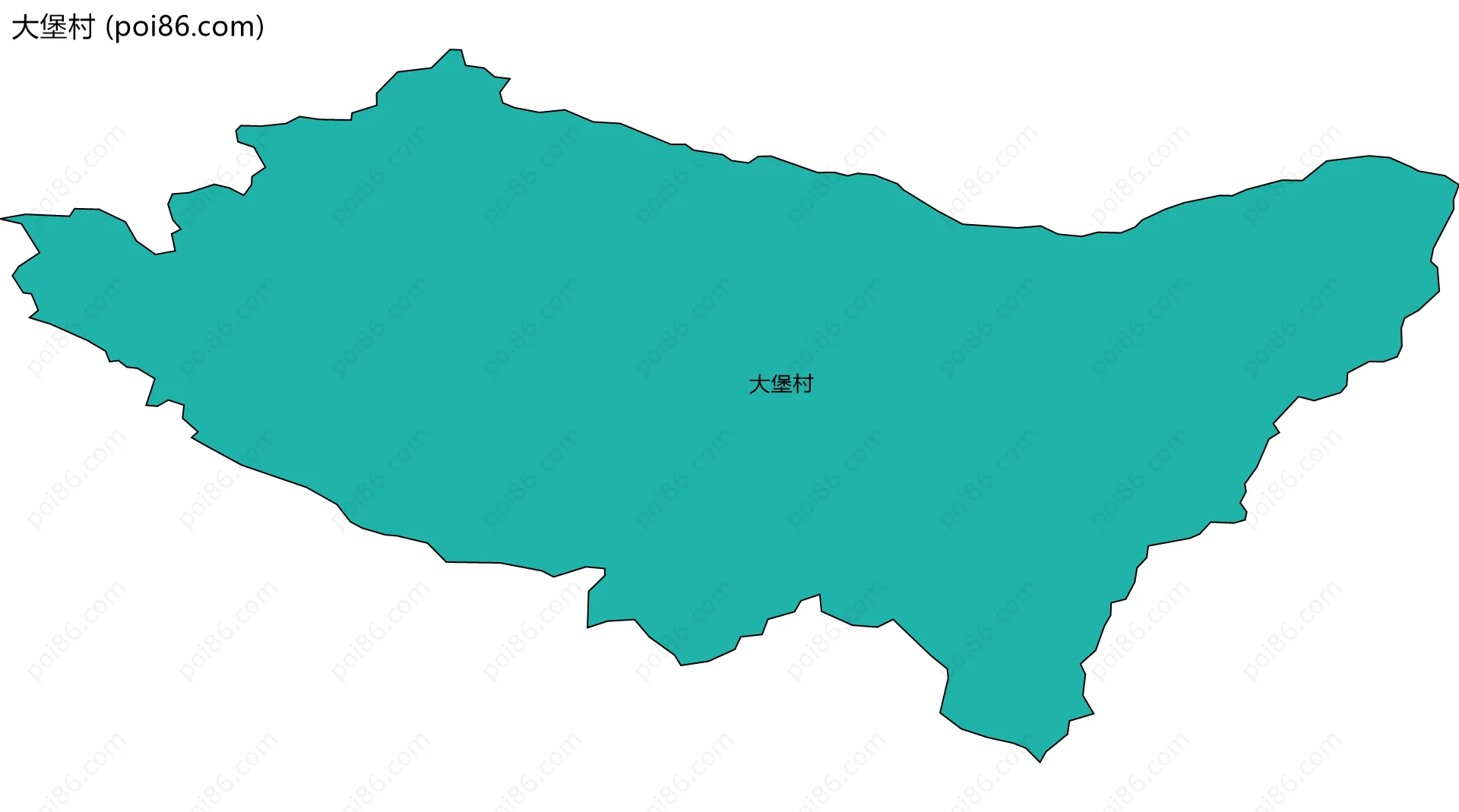 大堡村边界地图