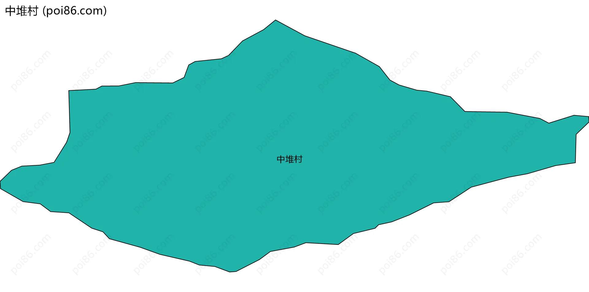 中堆村边界地图