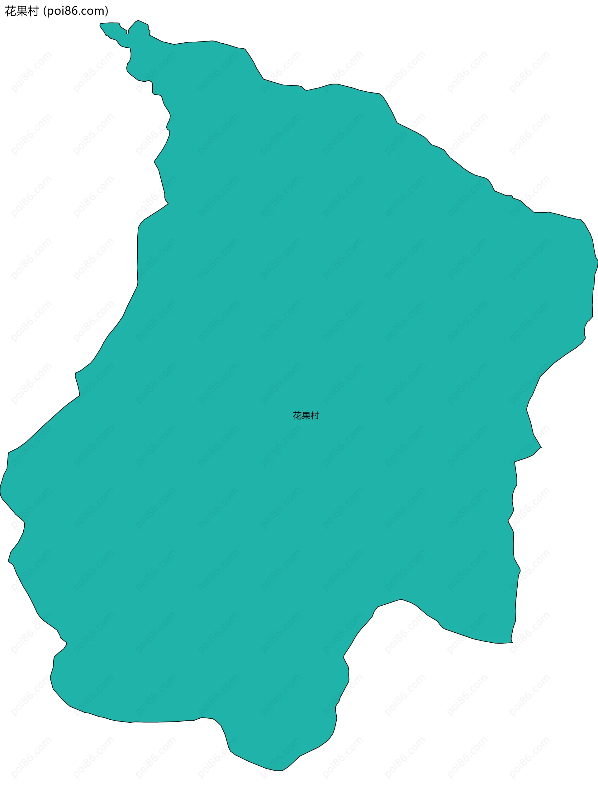 花果村边界地图