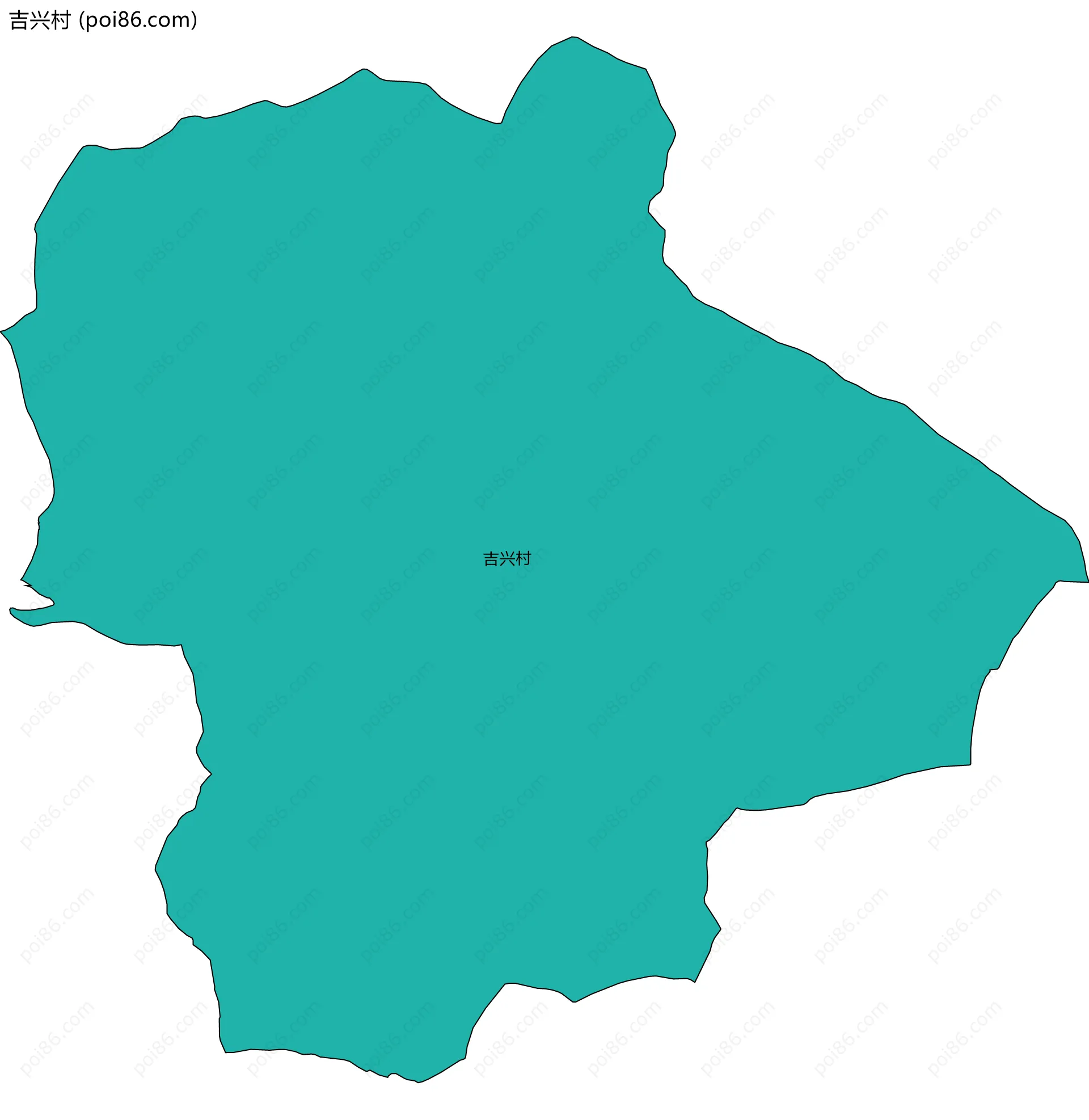 吉兴村边界地图