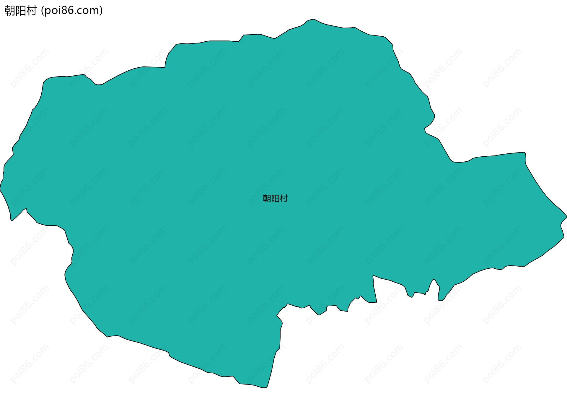 朝阳村边界地图