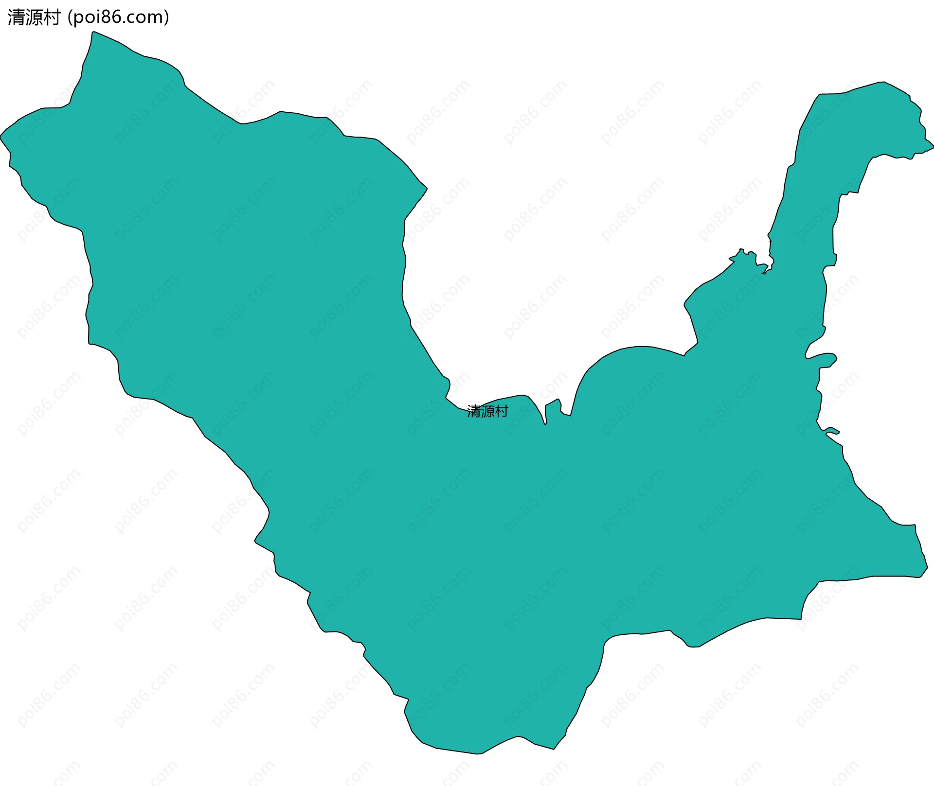 清源村边界地图