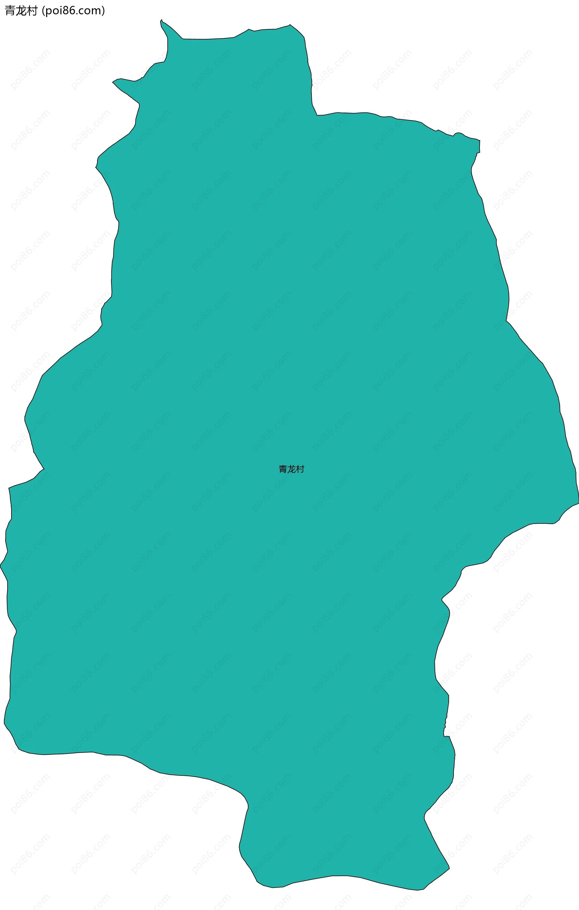 青龙村边界地图