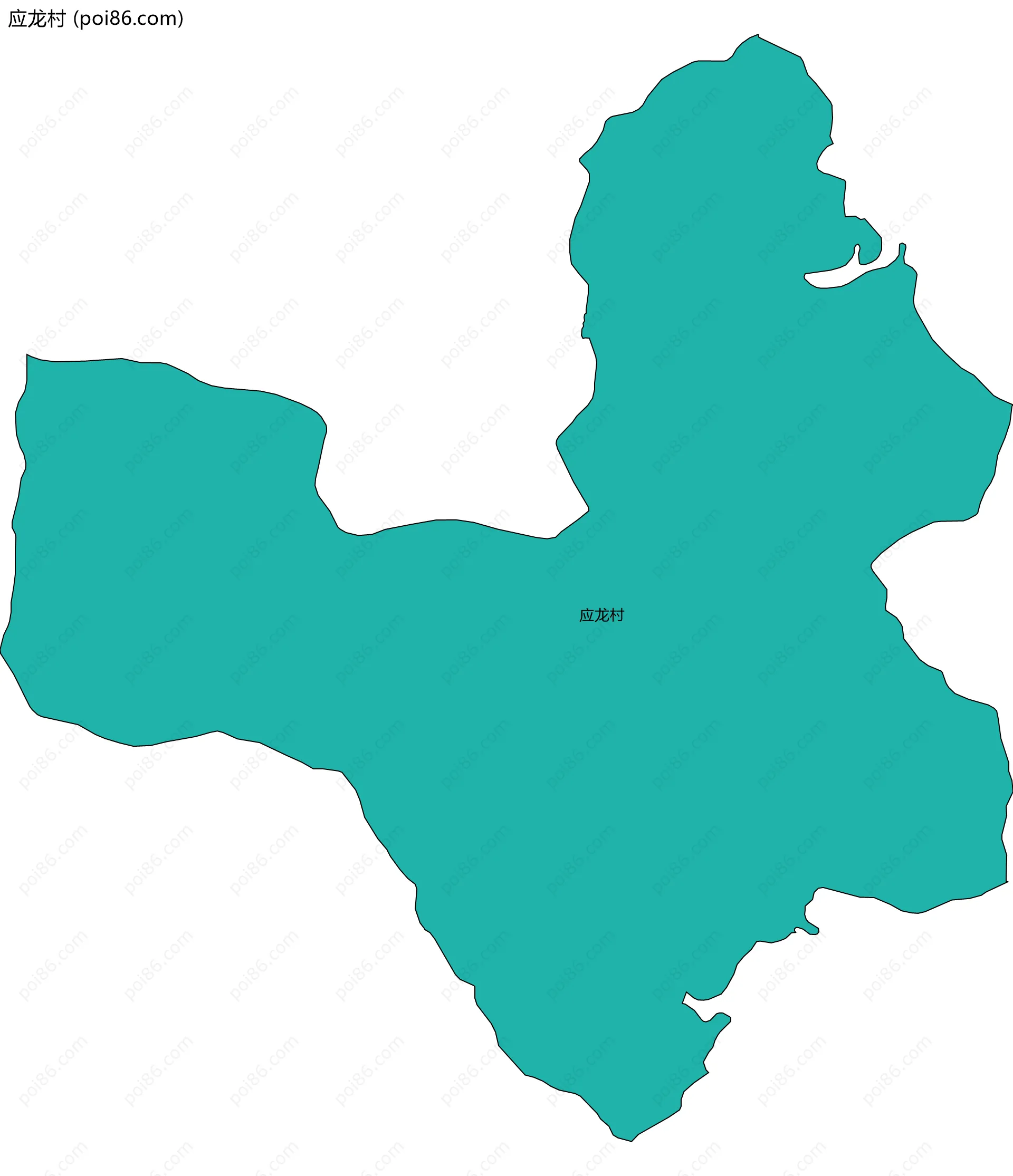 应龙村边界地图