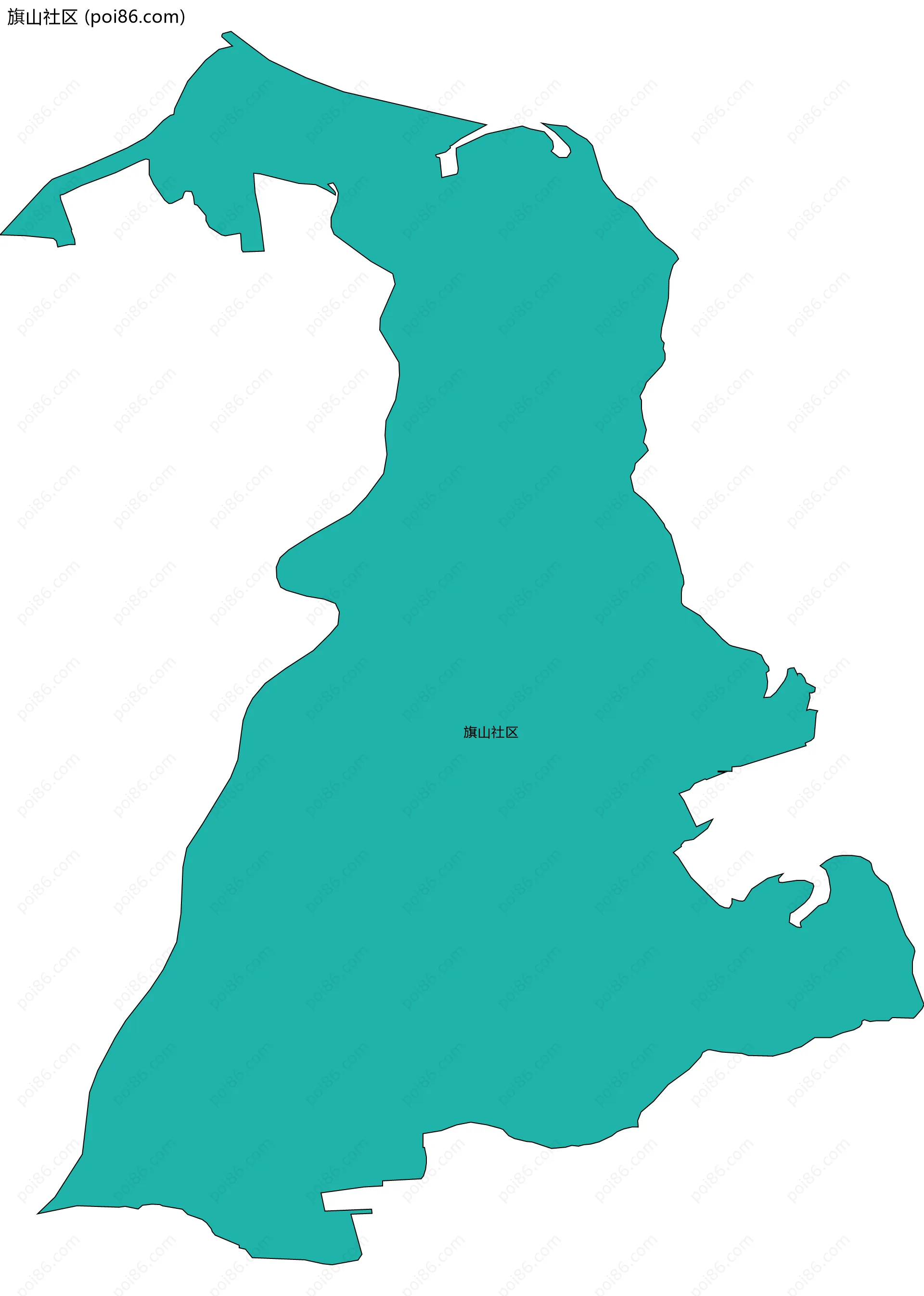 旗山社区边界地图