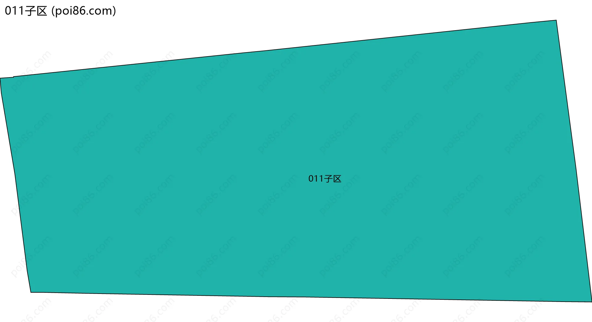 011子区边界地图