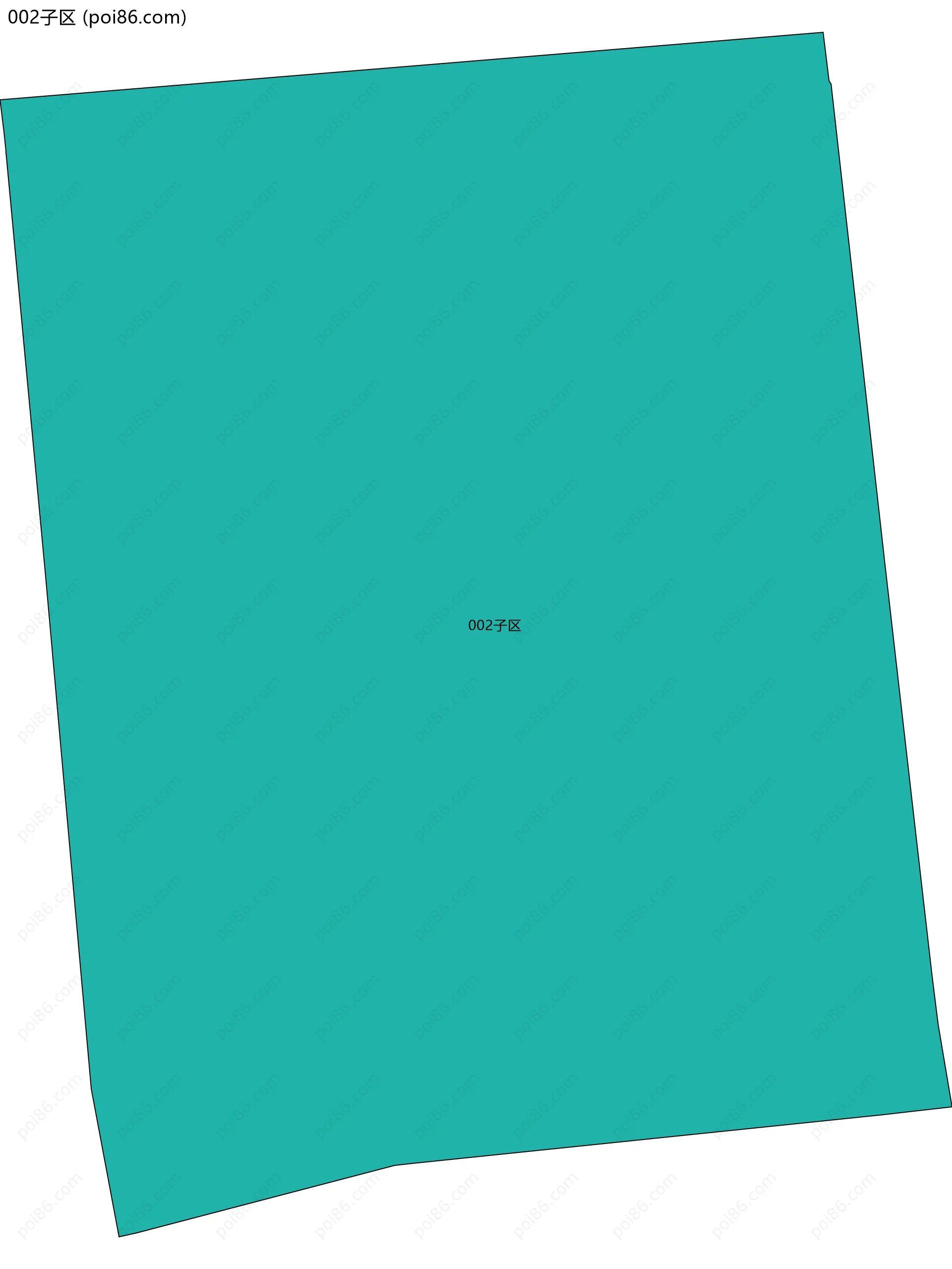 002子区边界地图