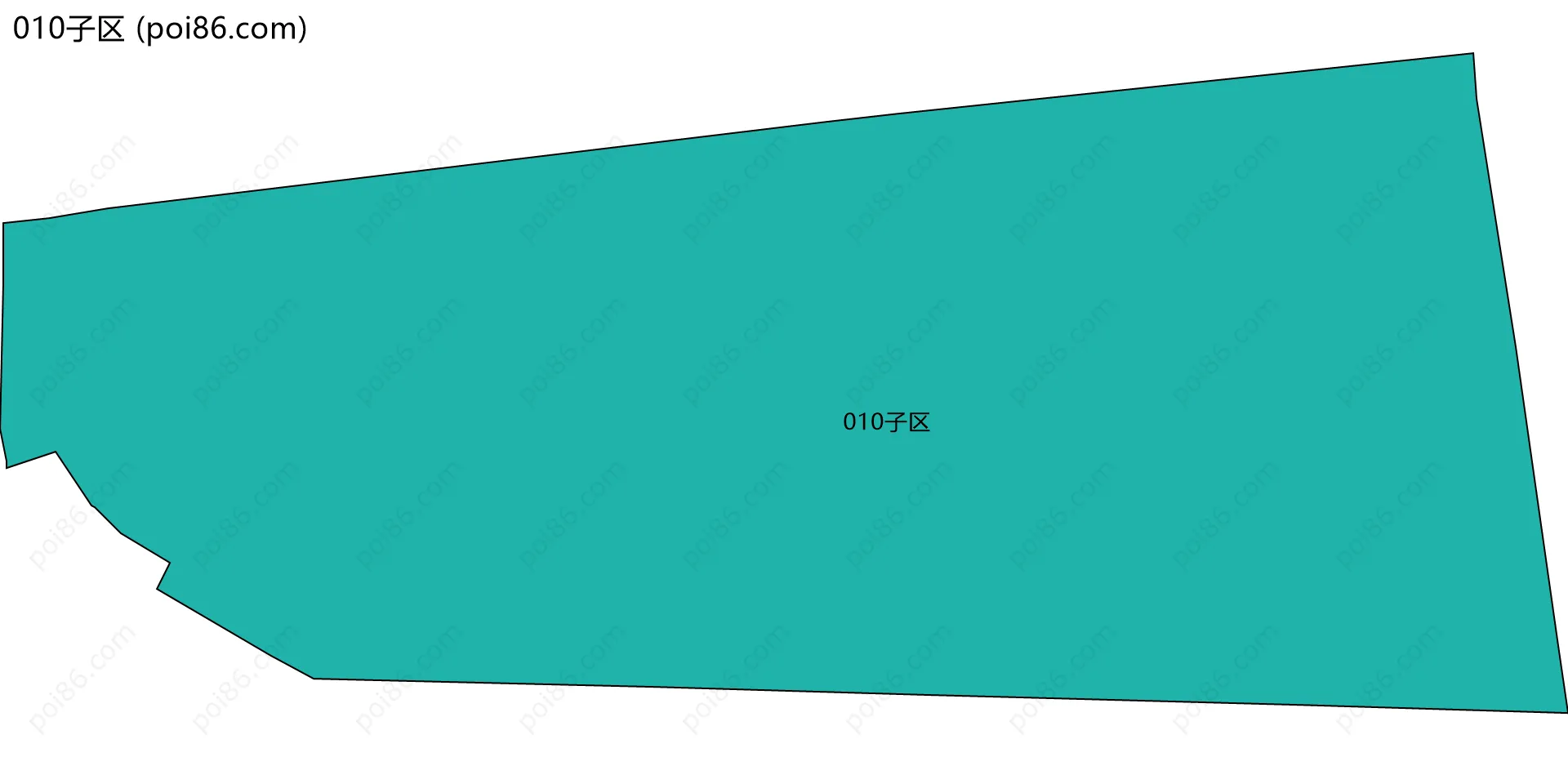 010子区边界地图