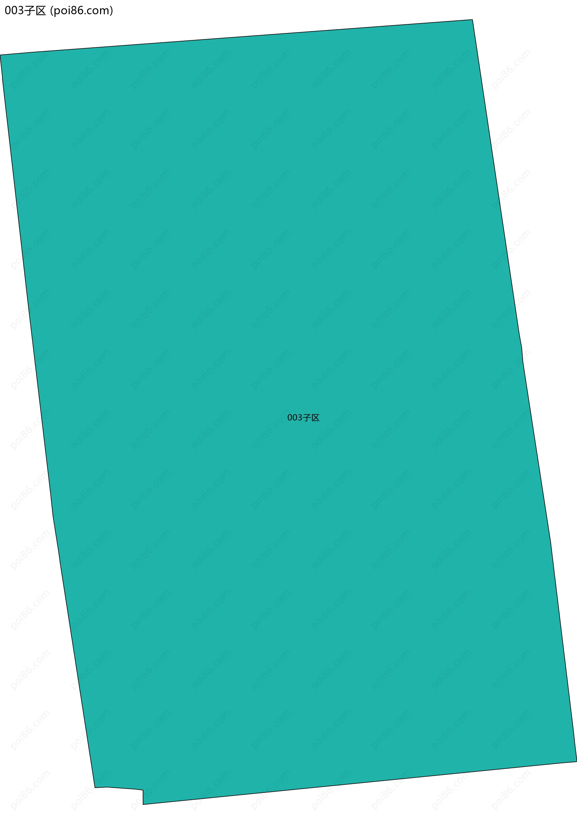 003子区边界地图