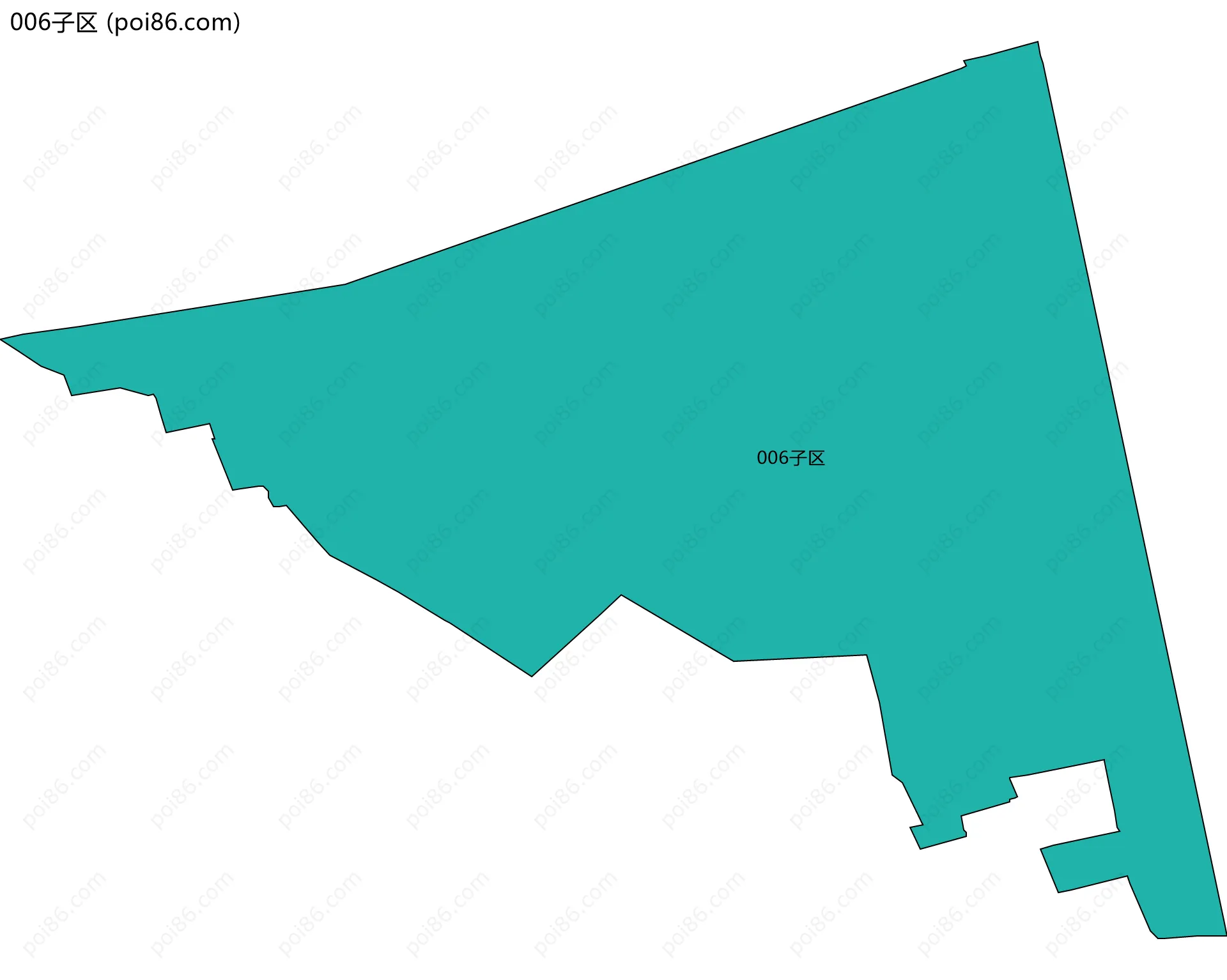 006子区边界地图