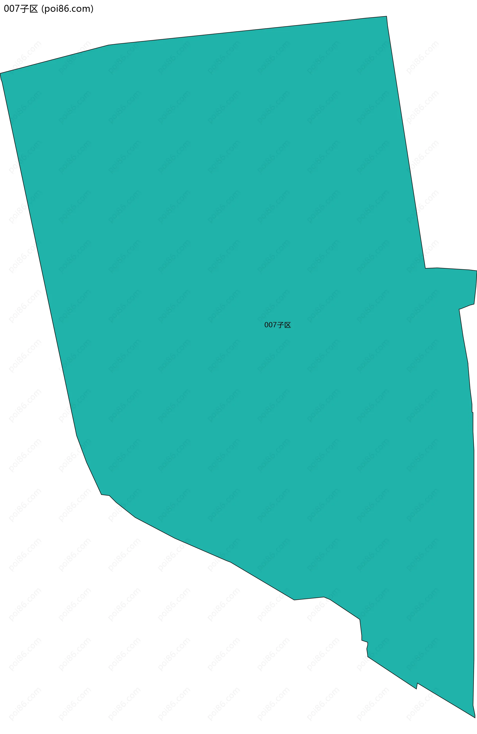 007子区边界地图