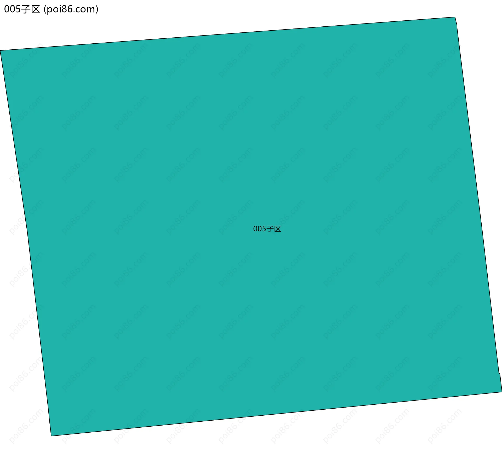 005子区边界地图