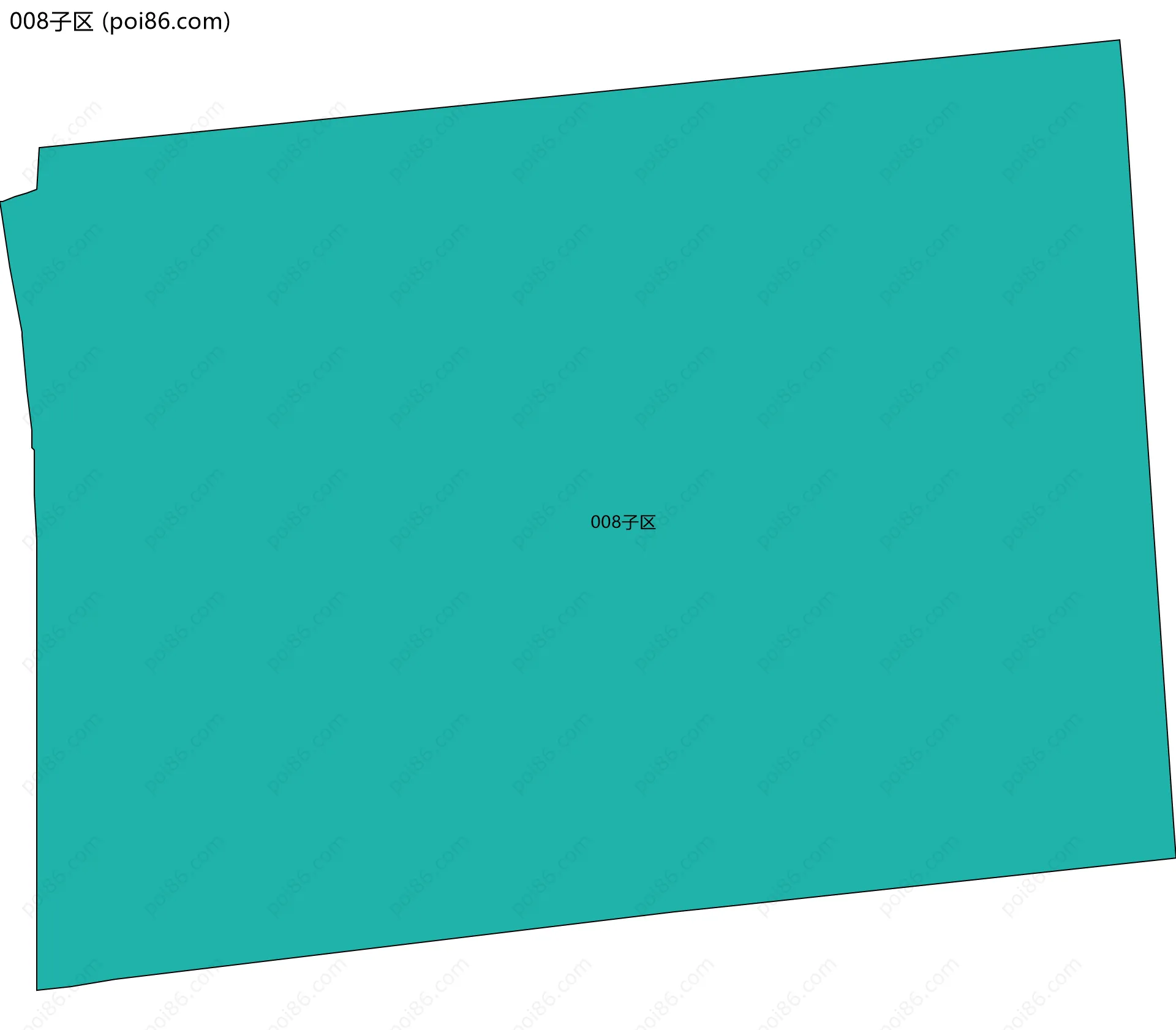 008子区边界地图