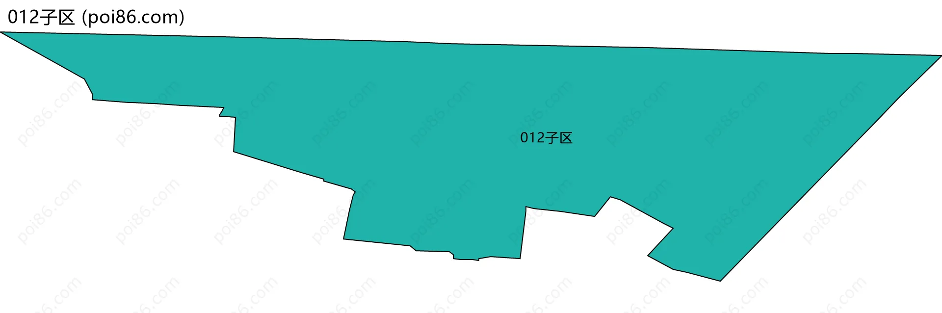 012子区边界地图