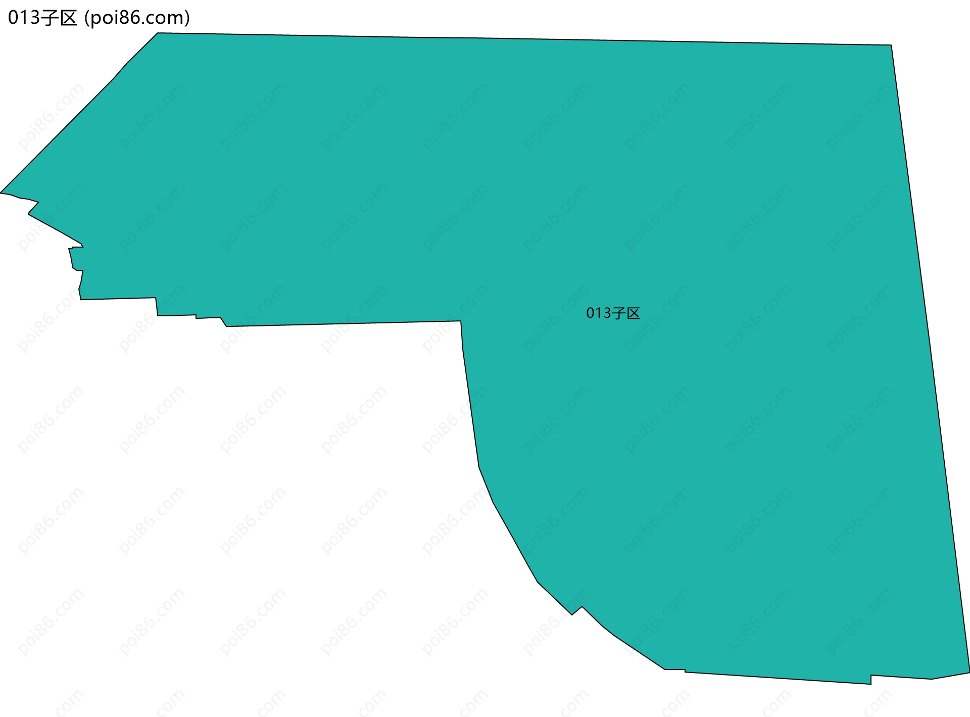 013子区边界地图