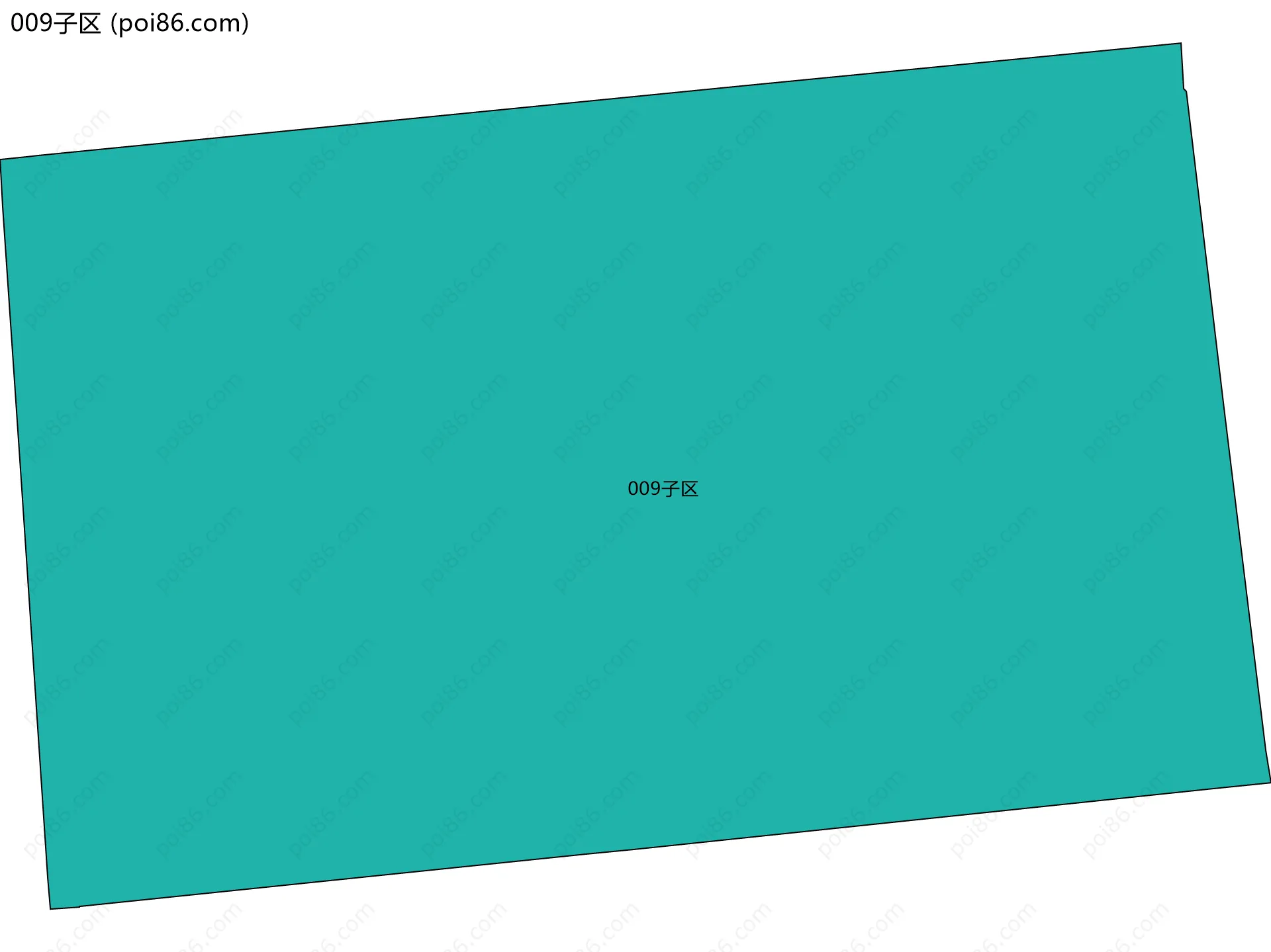 009子区边界地图