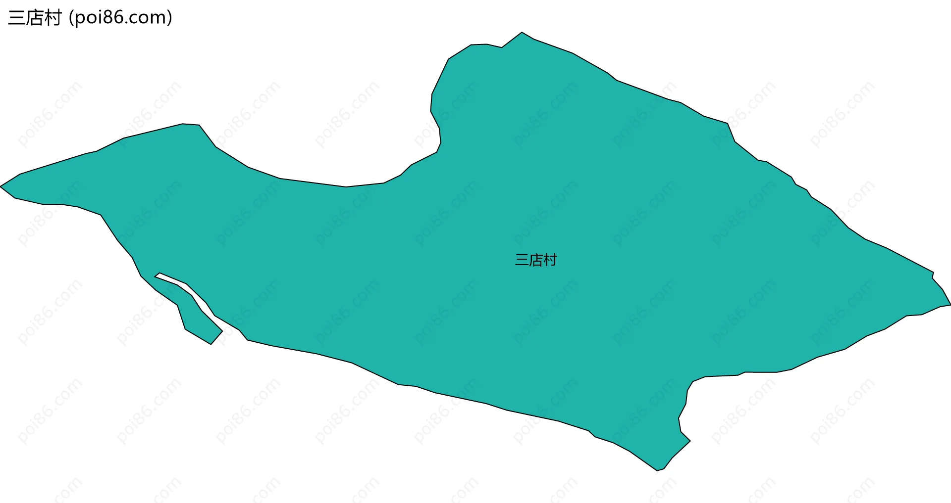 三店村边界地图
